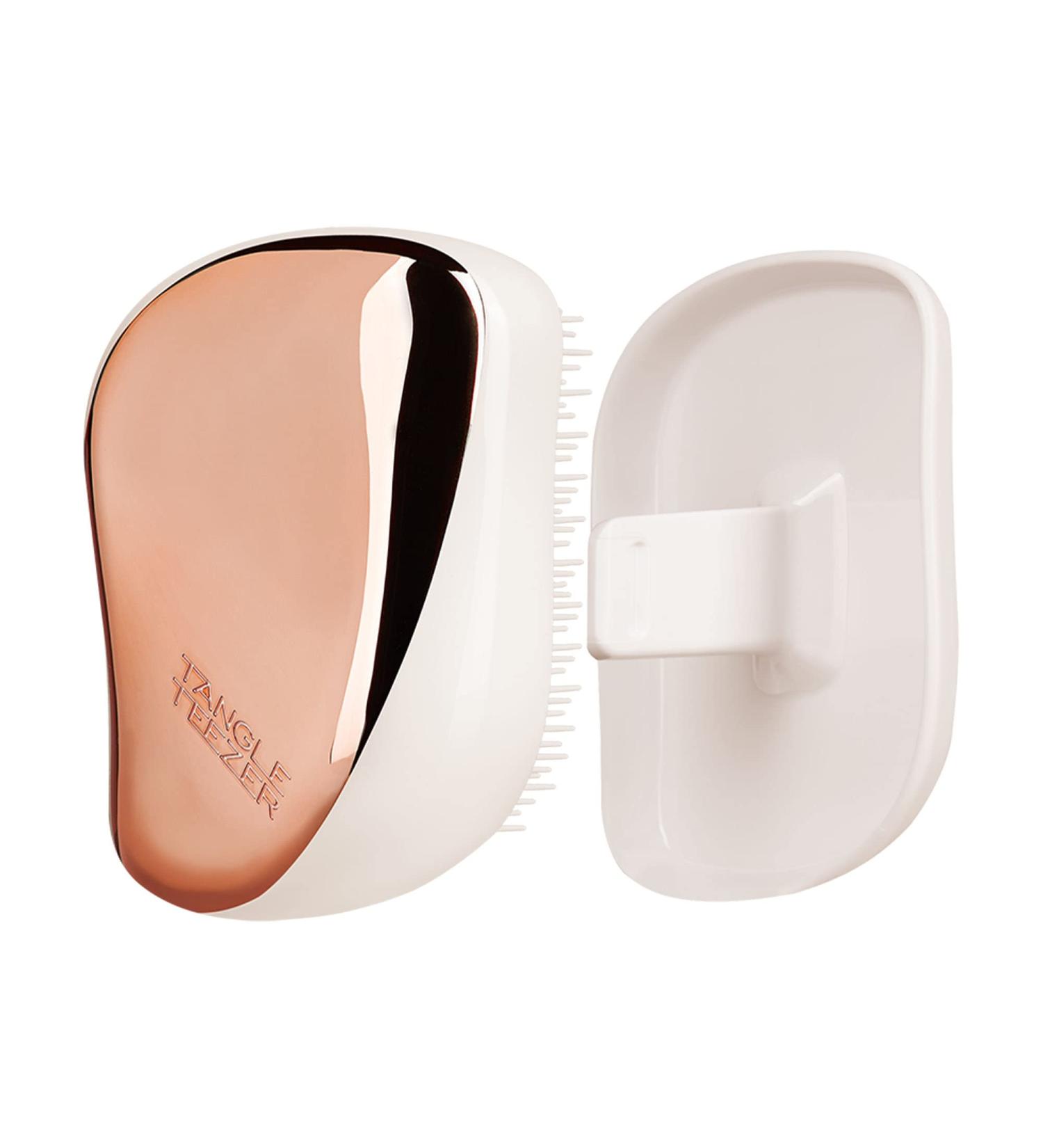 Tangle Teezer Hairbrush Klein Compact Styler - Rose Gold Travel Brush | Effortless Detangling | Stylish & Portable Hair Care - Buy Online on GoSupps.com