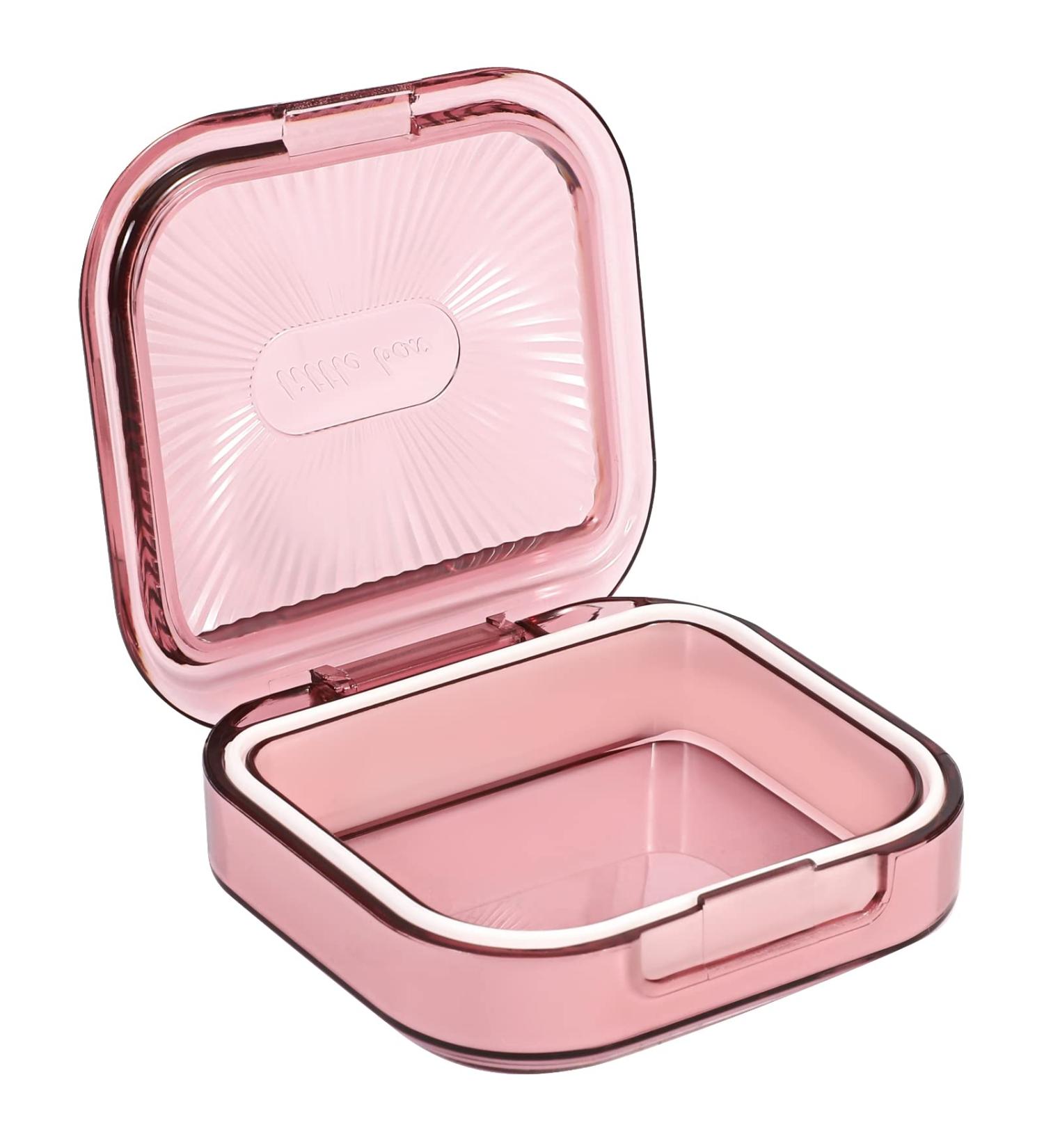 Dust-proof Retainer Case with Sealing Ring - Solid Orthodontic Mouthguard & Dental Aligner Case - Pink (1 Pack) - Buy Online on GoSupps.com