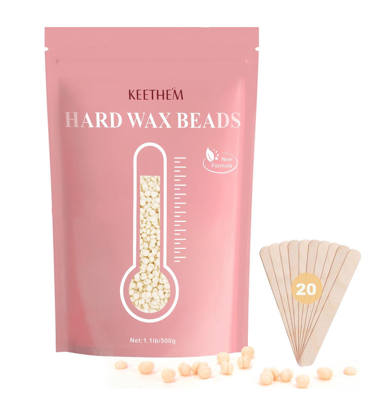Buy Painless Hard Wax Beads for Full Body Hair Removal - Sensitive Skin Home Waxing Kit for Men & Women | 1.1lb/17.6oz + 20 Sticks - Buy Online on GoSupps.com