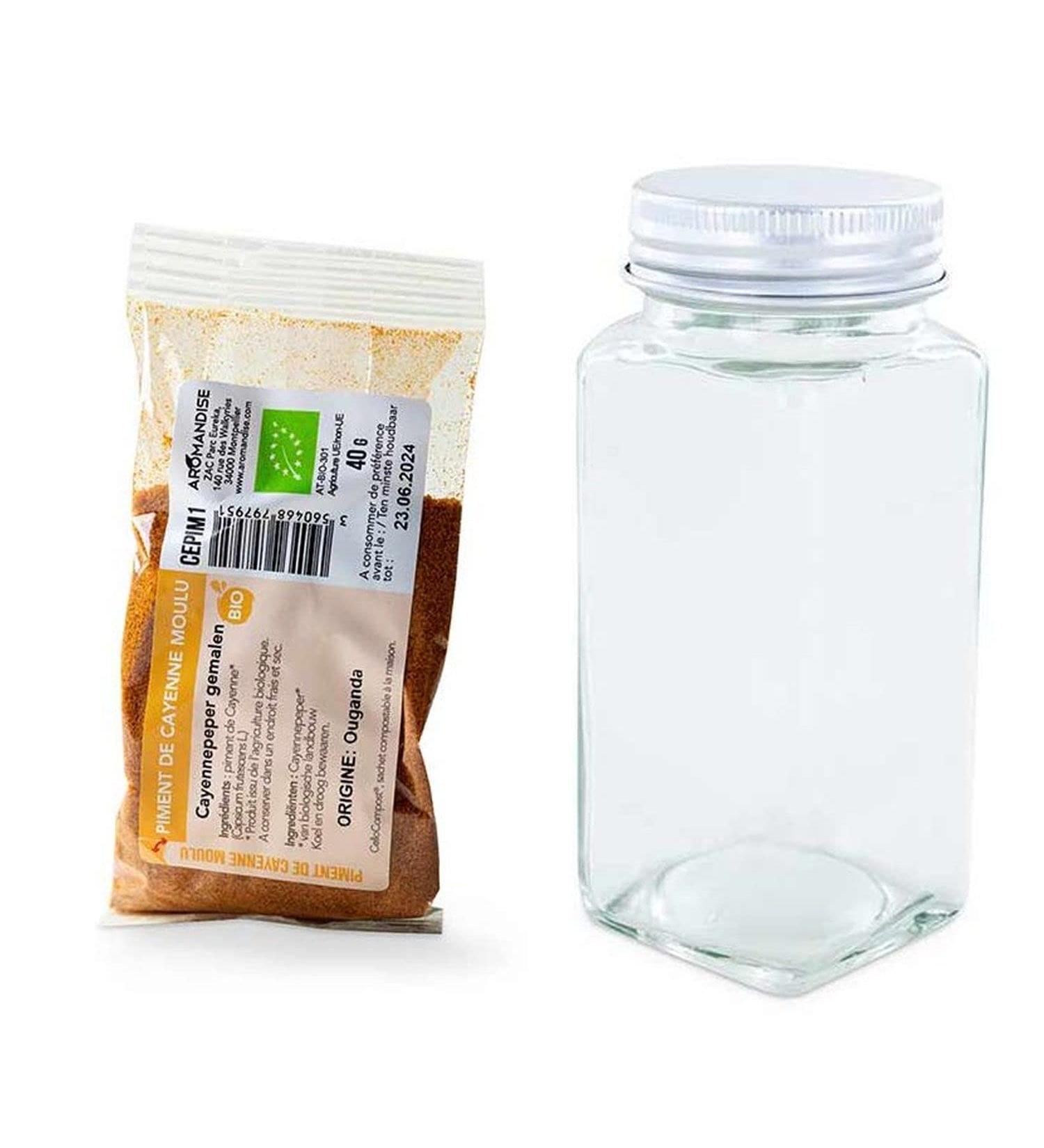 Powder Spice Bottle + Ground Cayenne Pepper 40g - Buy Online on GoSupps.com