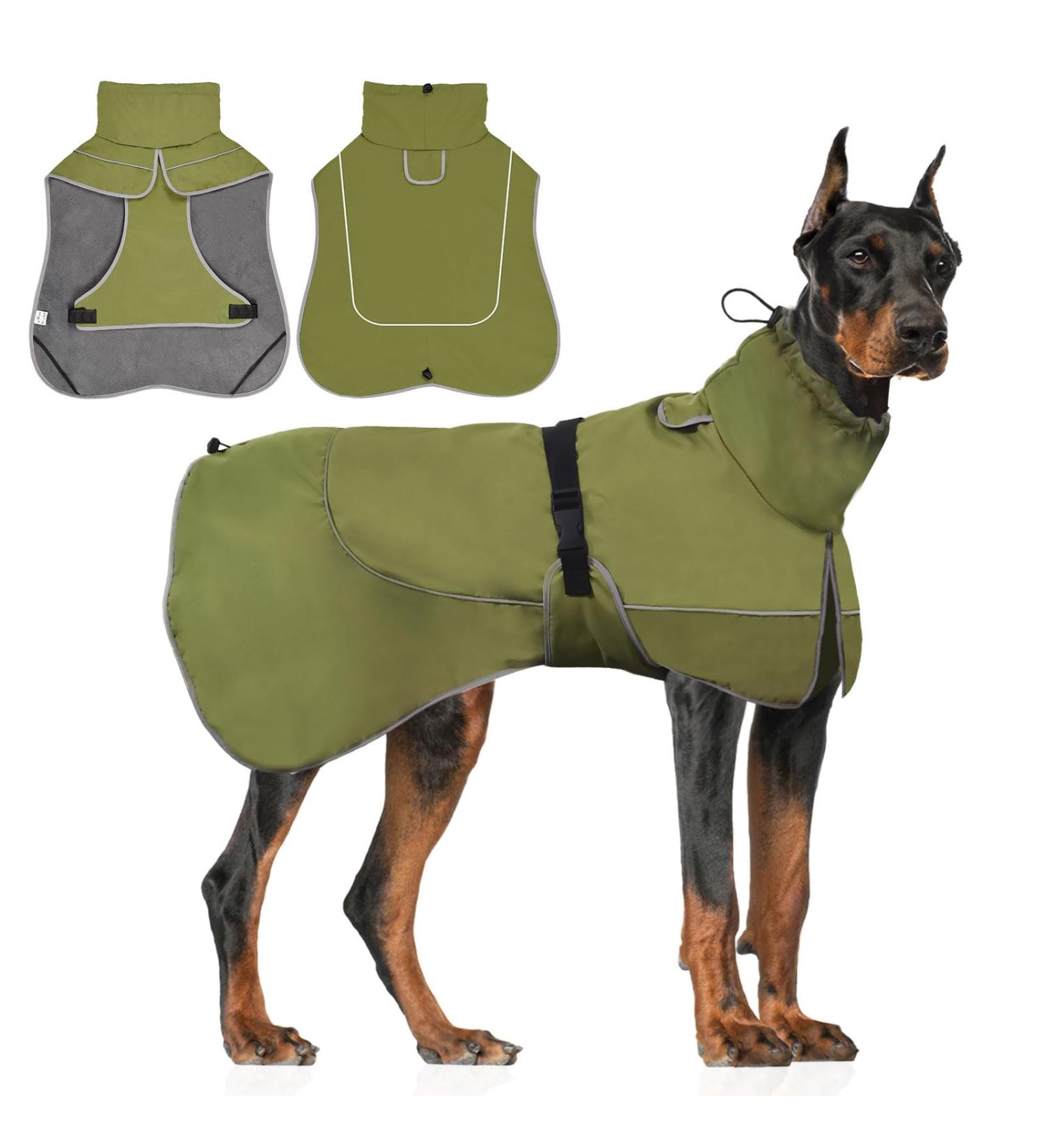 Wufanc Waterproof Dog Coat | Reflective Jacket with Adjustable Closure for All Seasons | Comfortable Protection for Indoor & Outdoor Activities - Buy Online on GoSupps.com