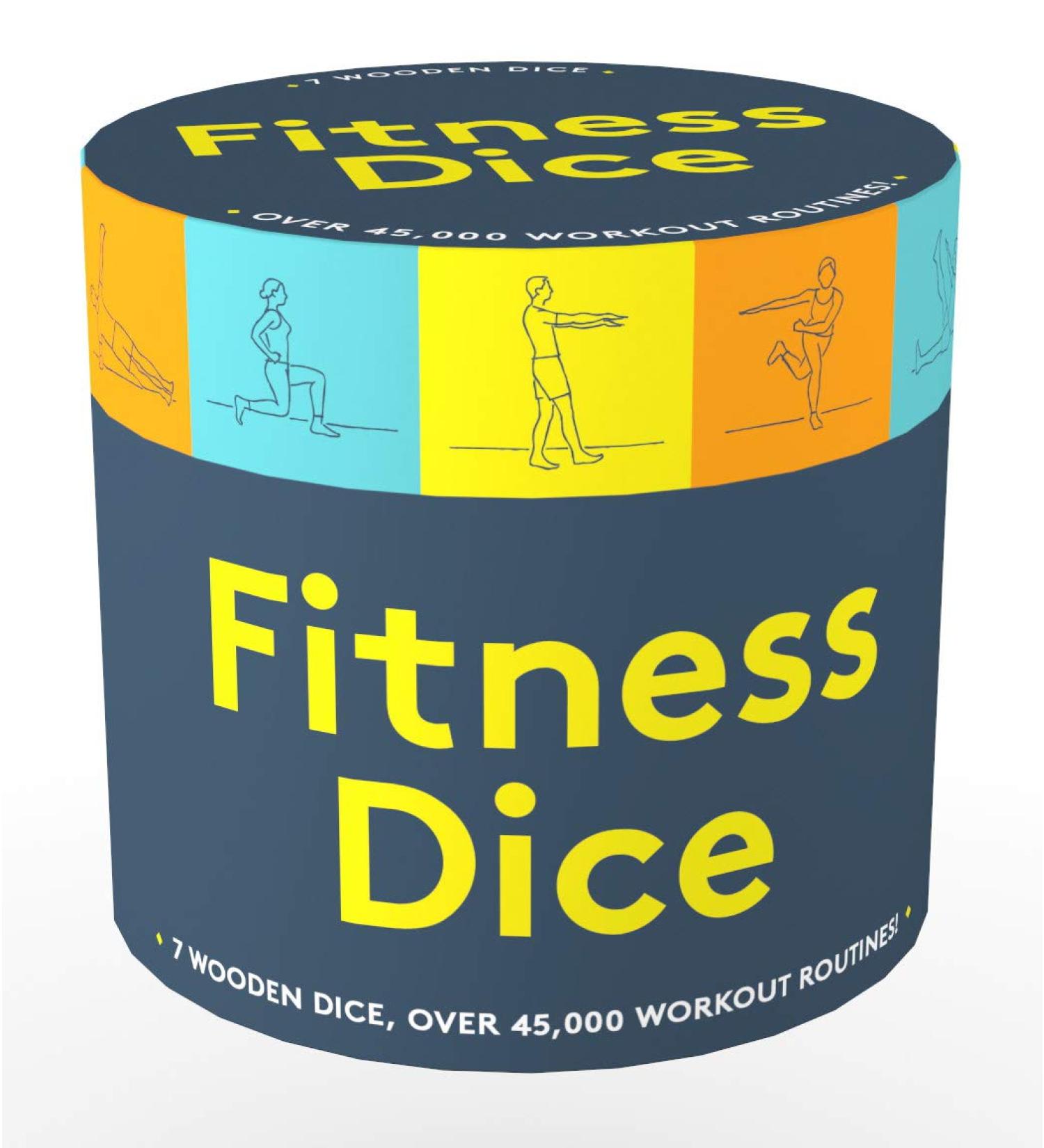 Chronicle Books Fitness Dice - 7 Wooden Dice for 45,000+ Workout Routines - Buy Online on GoSupps.com