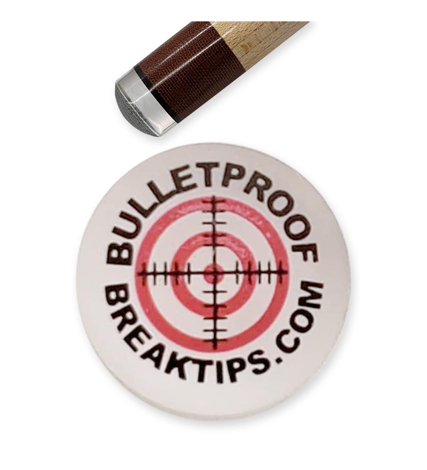 Bulletproof Break Tips - Polymer Break & Jump Tip | Professional Pool Cue Tips & Pool Stick Accessories | Billiards Accessories for Adults and Pool Players | Comes with Free Patch and Sticker! 13mm 1 - Buy Online on GoSupps.com