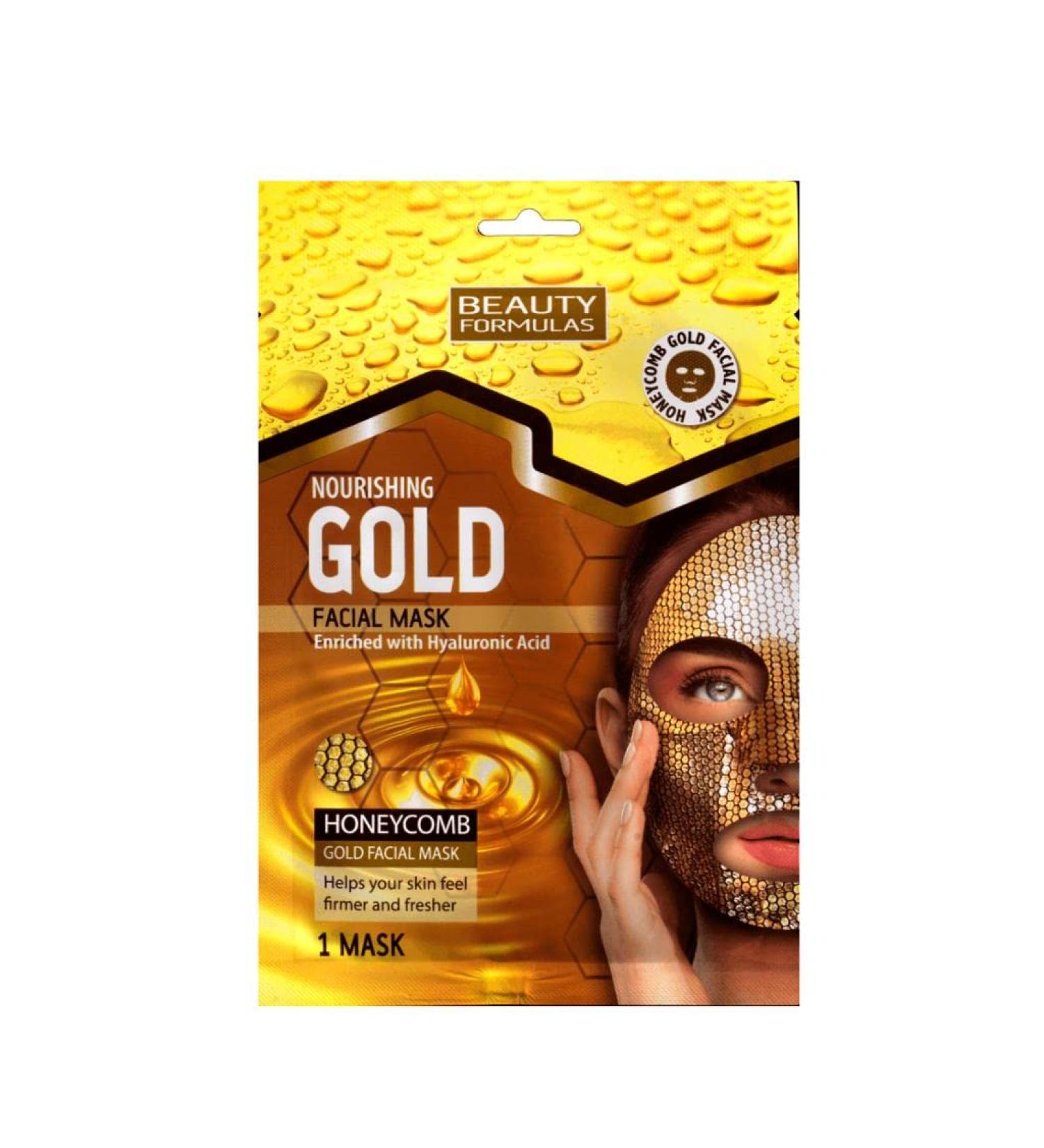 Beauty Formulas Nourishing Gold Facial Mask With Honeycomb