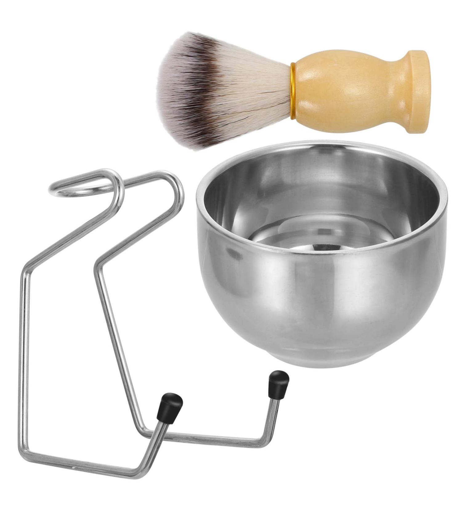 Minkissy Face Tools: Professional Blybish Shaving Set with Razor Stand Soap Bowl & Mustache Brush - Ideal for Home Barbering - Buy Online on GoSupps.com