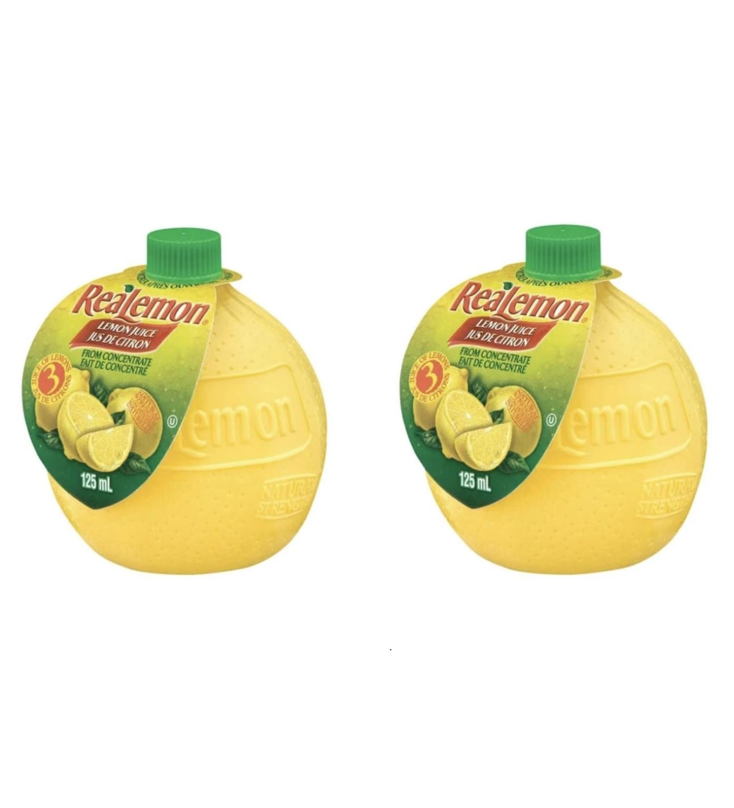 Generic ReaLemon 100% Lemon Juice Squeeze Bottle (2 Pack) (125 ml X 2) - Buy Online on GoSupps.com