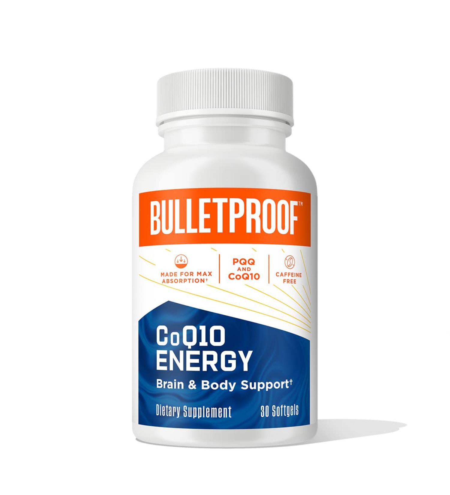 Bulletproof CoQ10 Energy Softgel 30 Count Supplement to Power Your Brain & Body - Buy Online on GoSupps.com