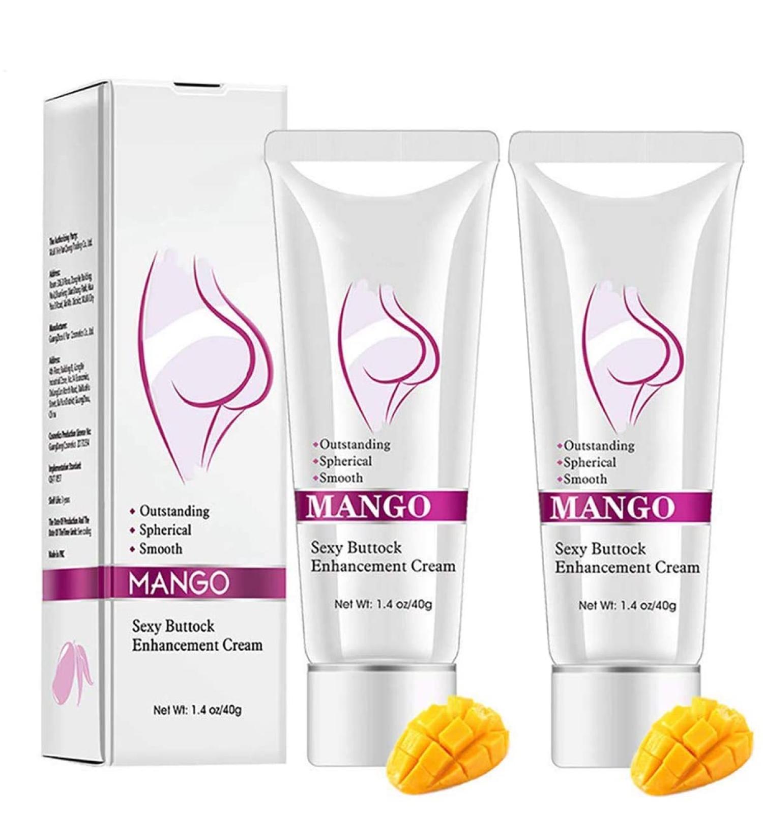 2PCS Butt Enlargement Cream Hip Enhancement for Women Mango Sexy Hip Up Cream Bigger Buttock Lifter Firm Skin Effective Shaping Eliminate Printing Massage Cream - Buy Online on GoSupps.com