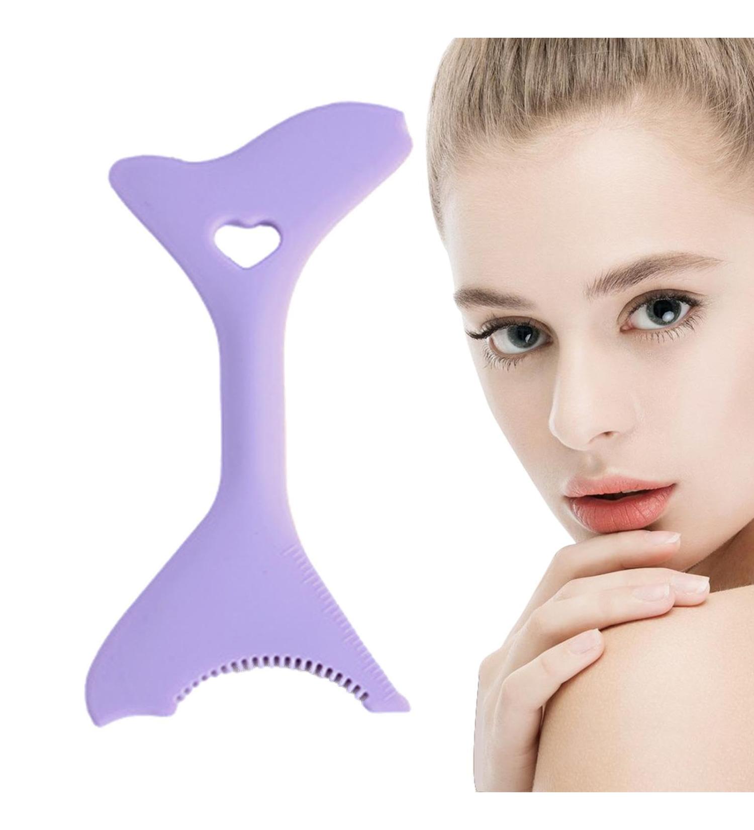 Silicone Eyeliner Tool | Portable and Lightweight Eyeliner Stencils - Mascara Shield for Beginners Eyebrow Stencils for Winged Eyeliner Lashes Lip Liner Acime Purple - Buy Online on GoSupps.com
