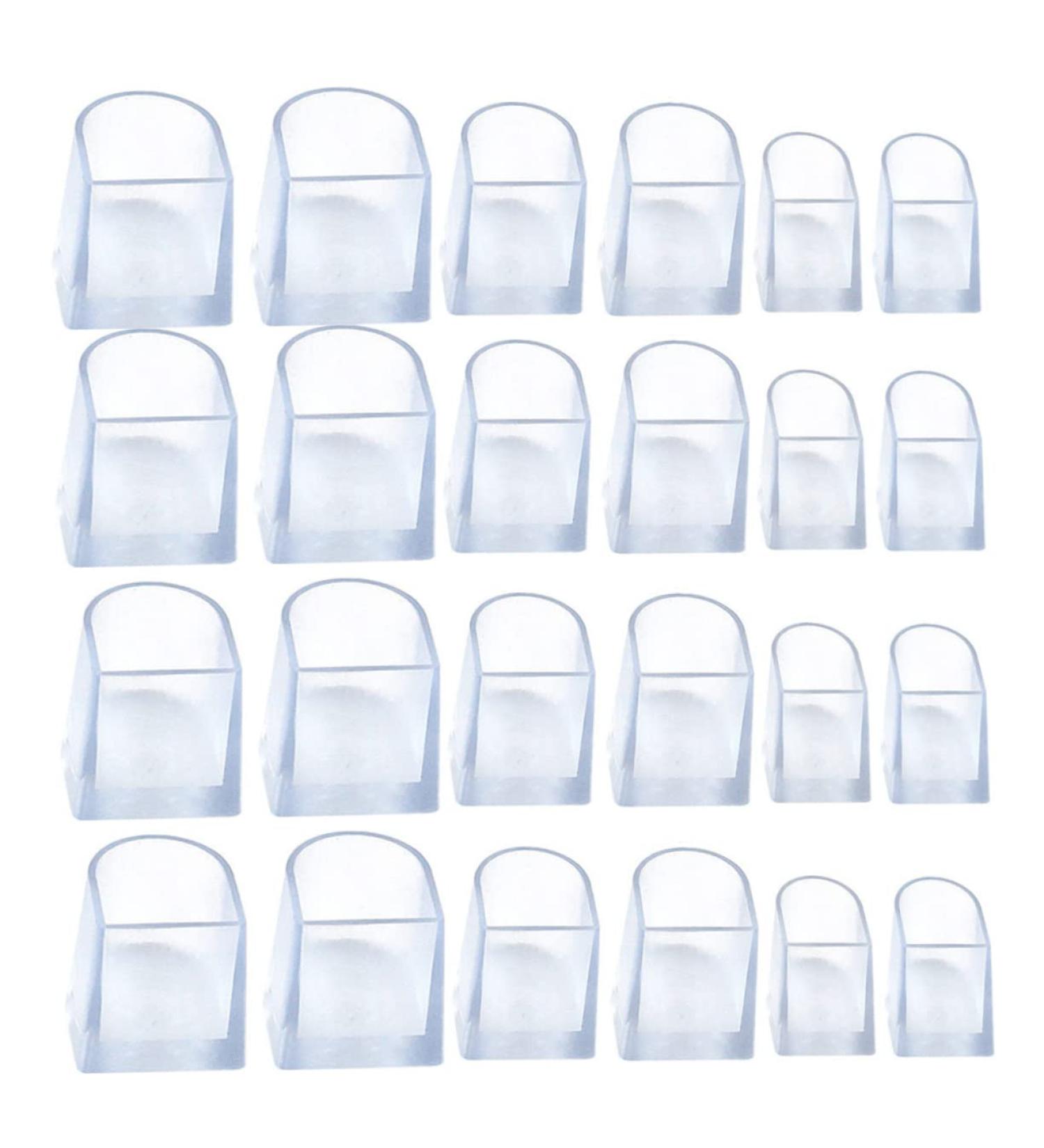High Heel Protectors - 12 Pairs Clear Heel Covers & Sole Stoppers for Stiletto Shoes - Durable PVC Accessories for Women - Buy Online on GoSupps.com