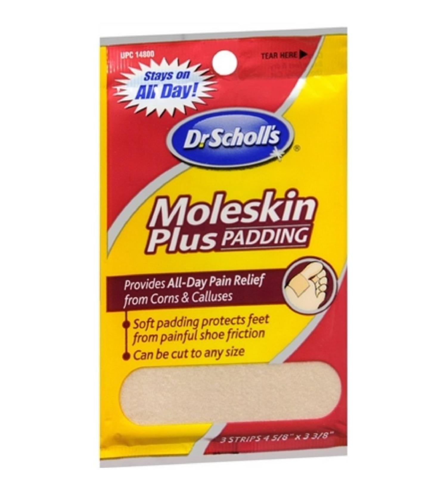 Dr. Scholl's Moleskin Plus 3 Each