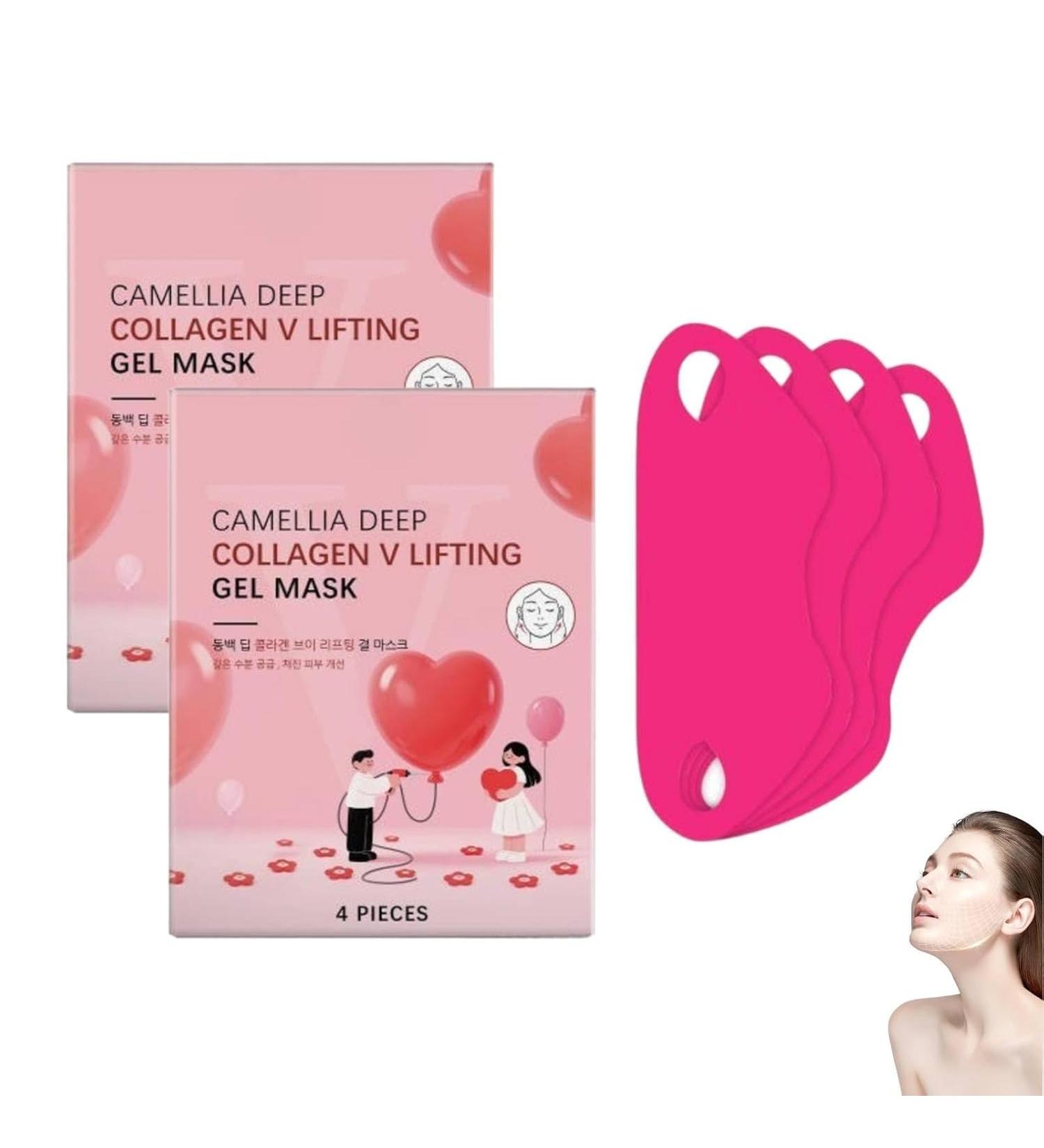 Masque Visage V Liftant R Utilisable Masque Gaine Visage Anti Double Menton Masque Lifting Visage Double Menton Masque Visage V Line Effet Lifting liminer L'affaissement De La Peau (2PC) - Buy Online on GoSupps.com