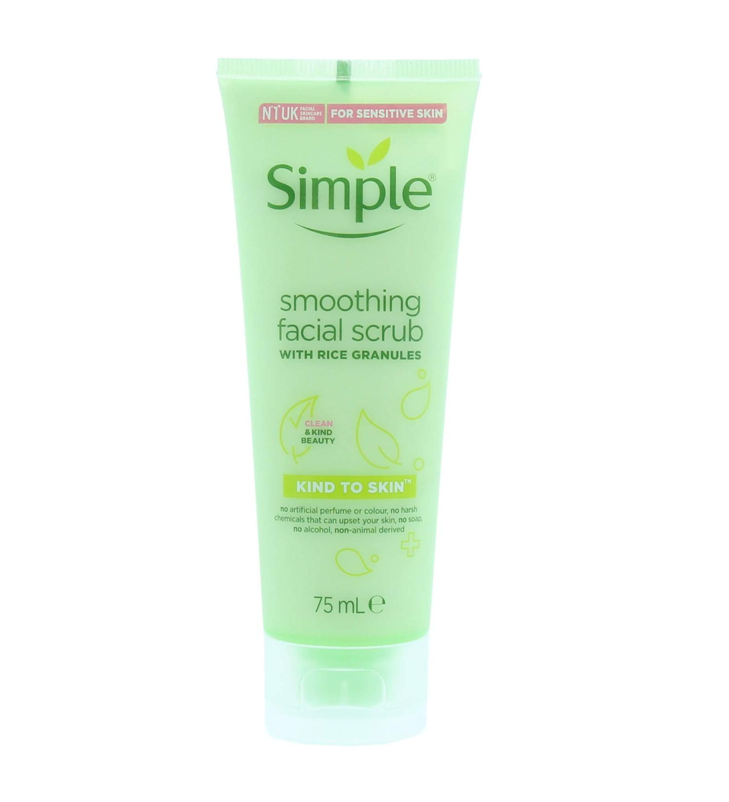 Simple Kind To Skin (Pack Of 2) Smoothing Facial Scrub X 75ml