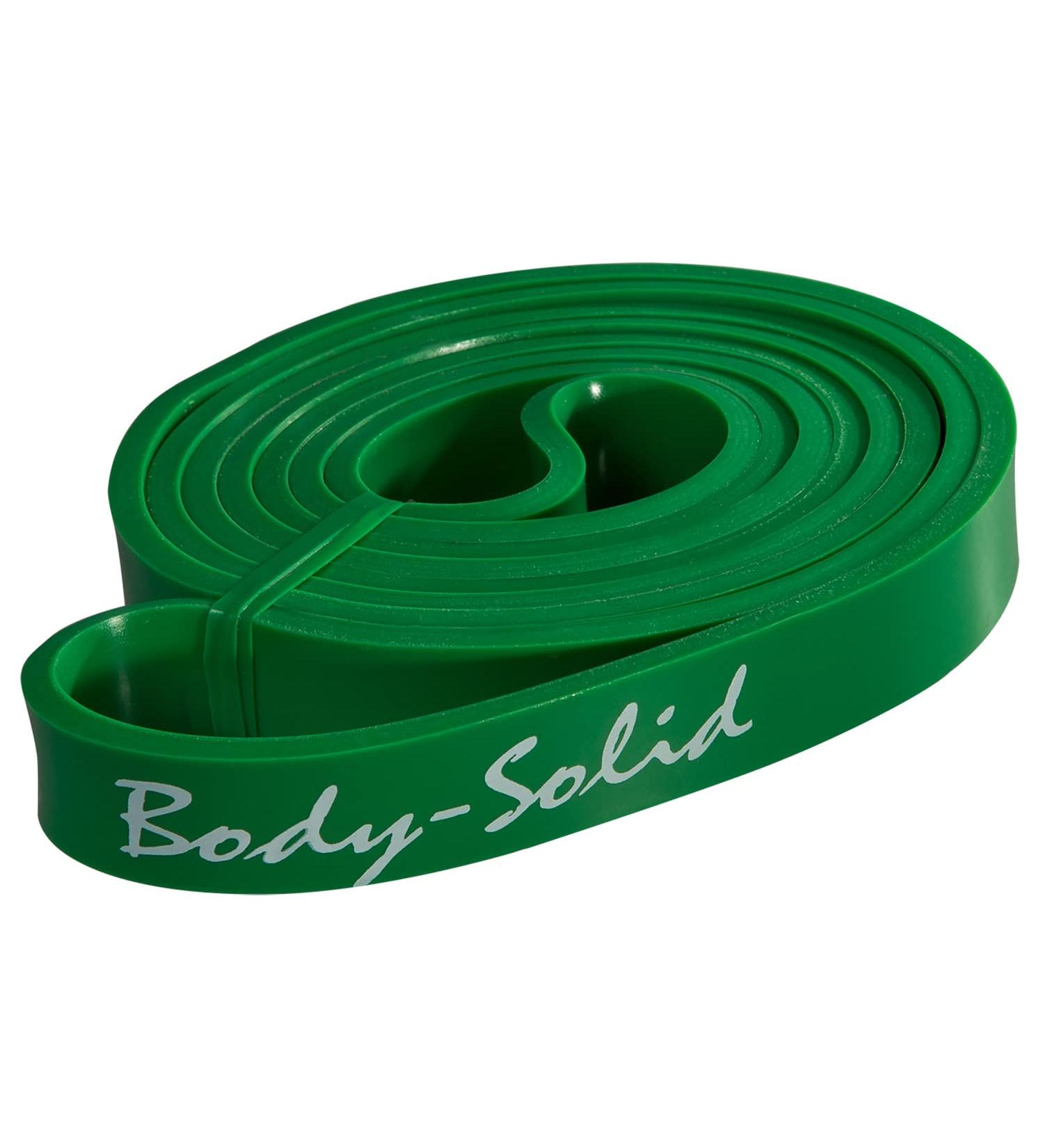 Body-Solid Heavy Duty Pull Up Assistance Bands - Resistance Lifting Bands for Daily Workout - Extra Thick Long Exercise Bands for Stretching Physical Therapy Men & Women Green