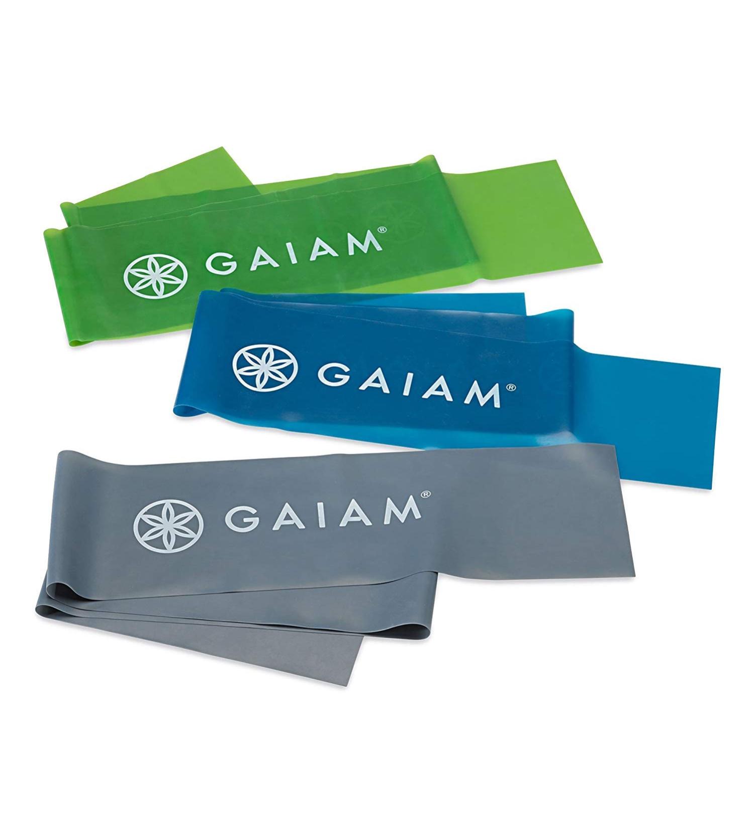 Gaiam Restore Resistance Band Kit - 3 Levels for Strength & Flexibility | Versatile Workout Bands for Stretching & Strength Training - Buy Online on GoSupps.com