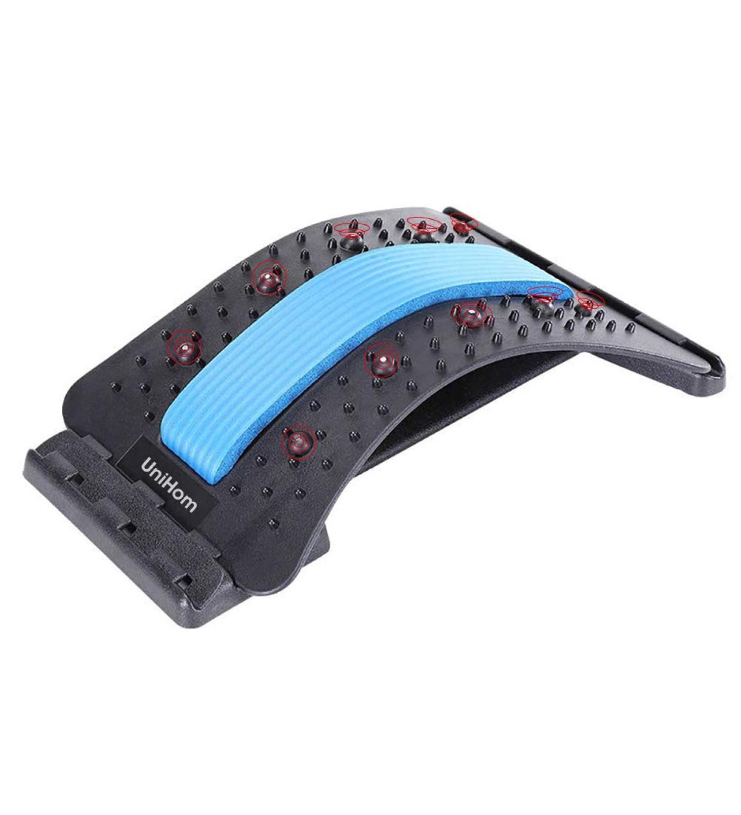AnHua Back Stretcher - Multi-Level Lumbar Stretching Device for Back Pain Relief with Acupressure Points - International Shipping Available - Buy Online on GoSupps.com