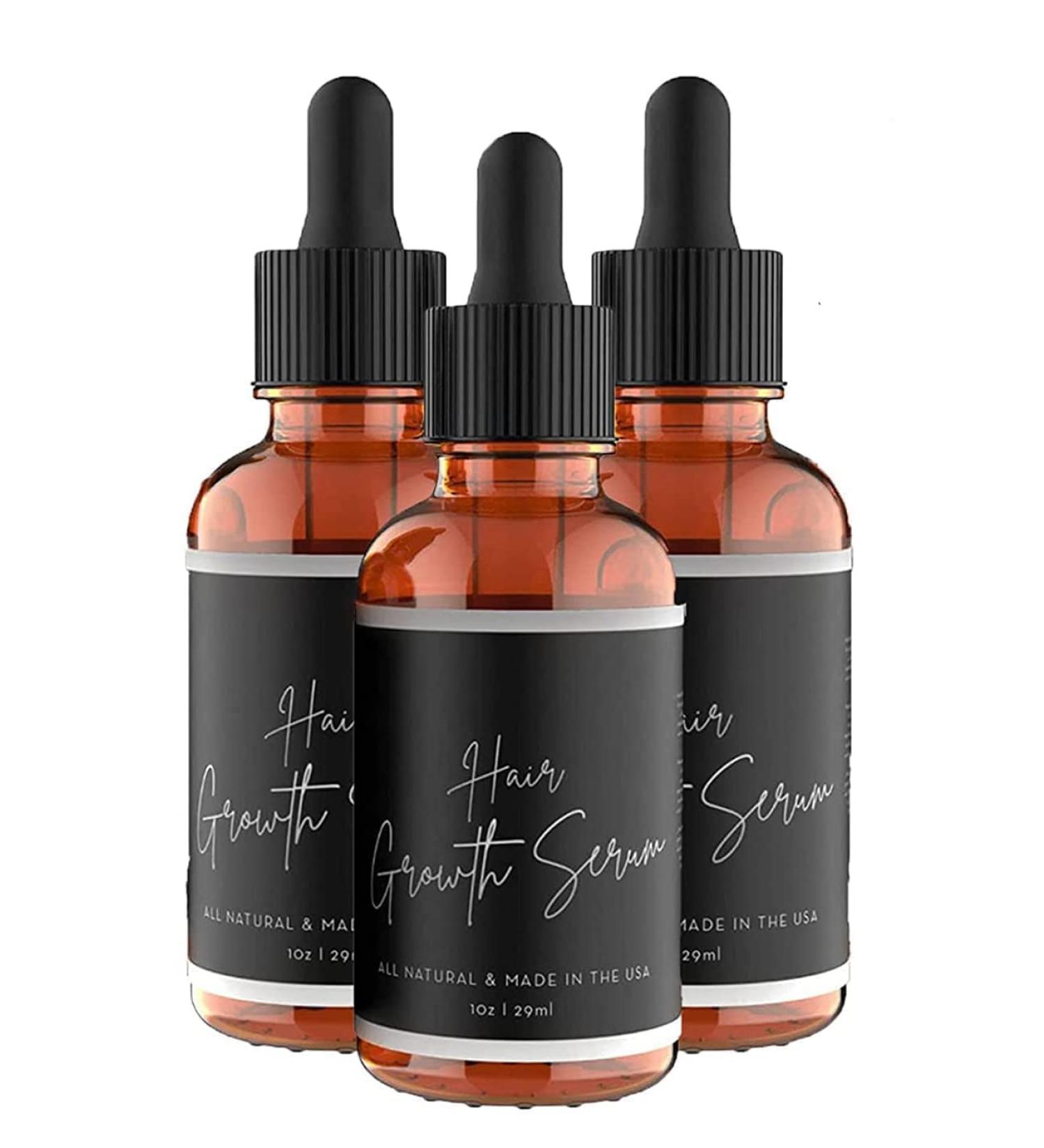2023 New Allurium Hair Growth Serum for Black Women - Set of 3 Bottles | Anti Hair Loss, Nourishing & Repairing Formula for Fast, Natural Growth - Buy Online on GoSupps.com