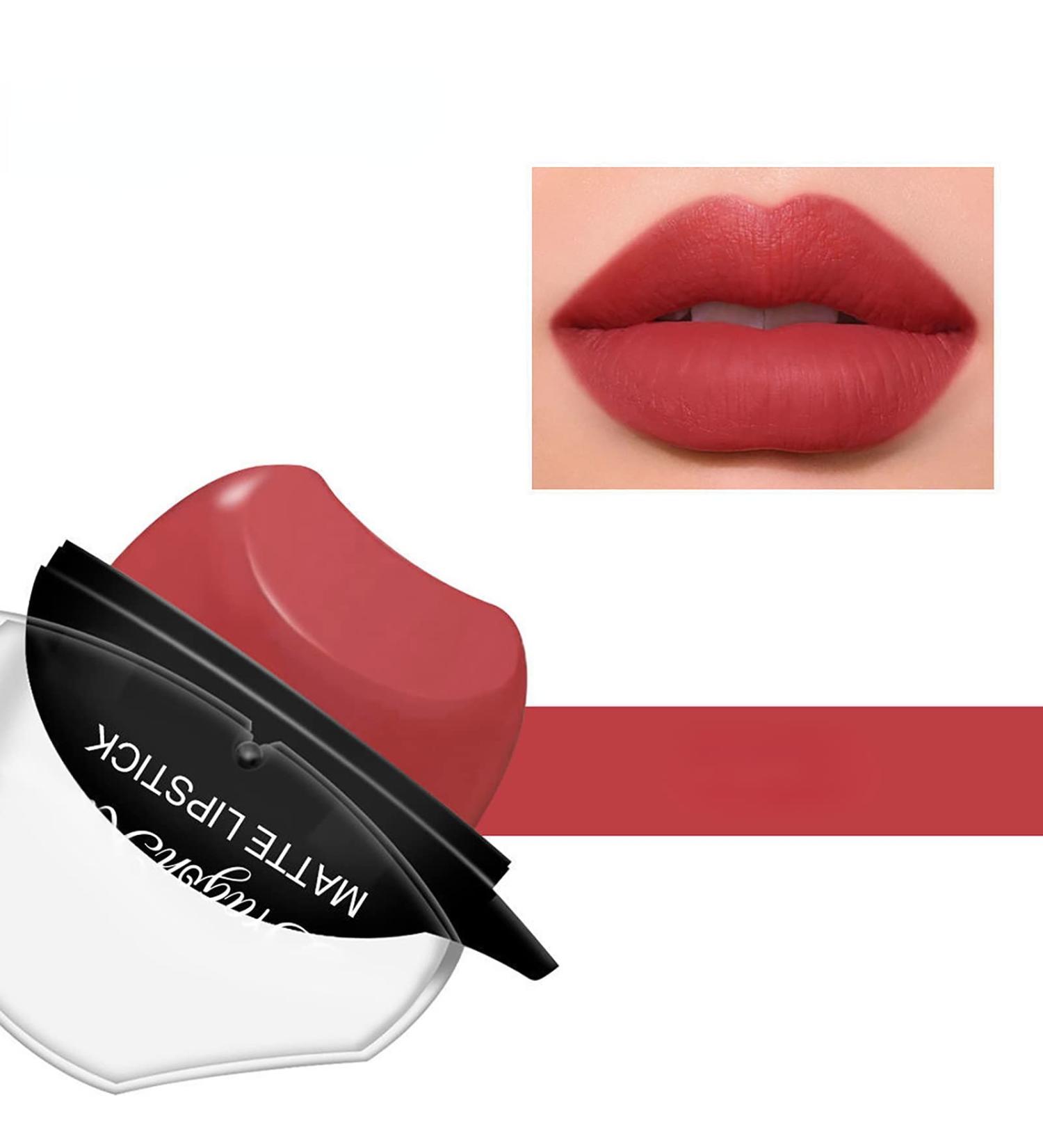 Lazy Lipstick Waterproof Brillo Labial en Forma de Labios (04#) - Long-lasting Lip Color - Buy Online on GoSupps.com