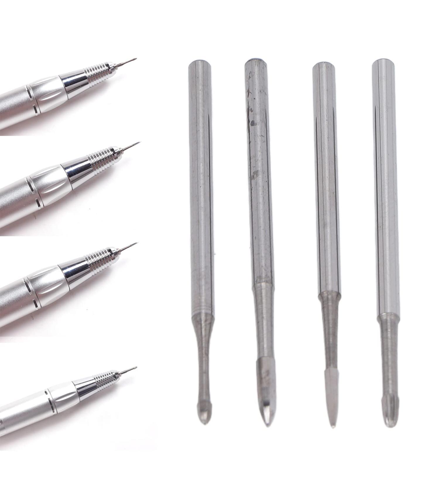 Premium Acrylic Nail Tools - 4pcs Tungsten Steel Nail Drill Bit Set for Rhinestone Removal & Polishing - Manicure Essentials - Buy Online on GoSupps.com
