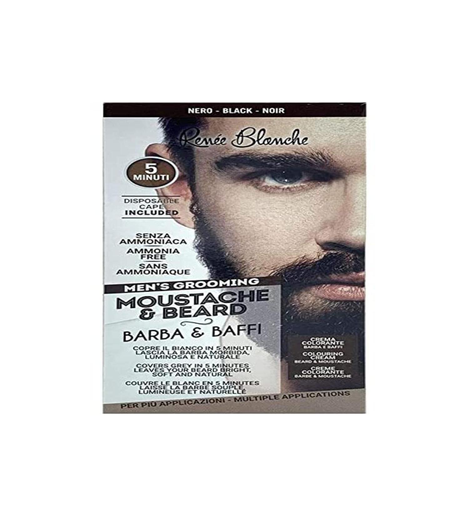 Renee Blanche S.R.L. 145935 Beard and Mustache Dye Black 1 unit 1