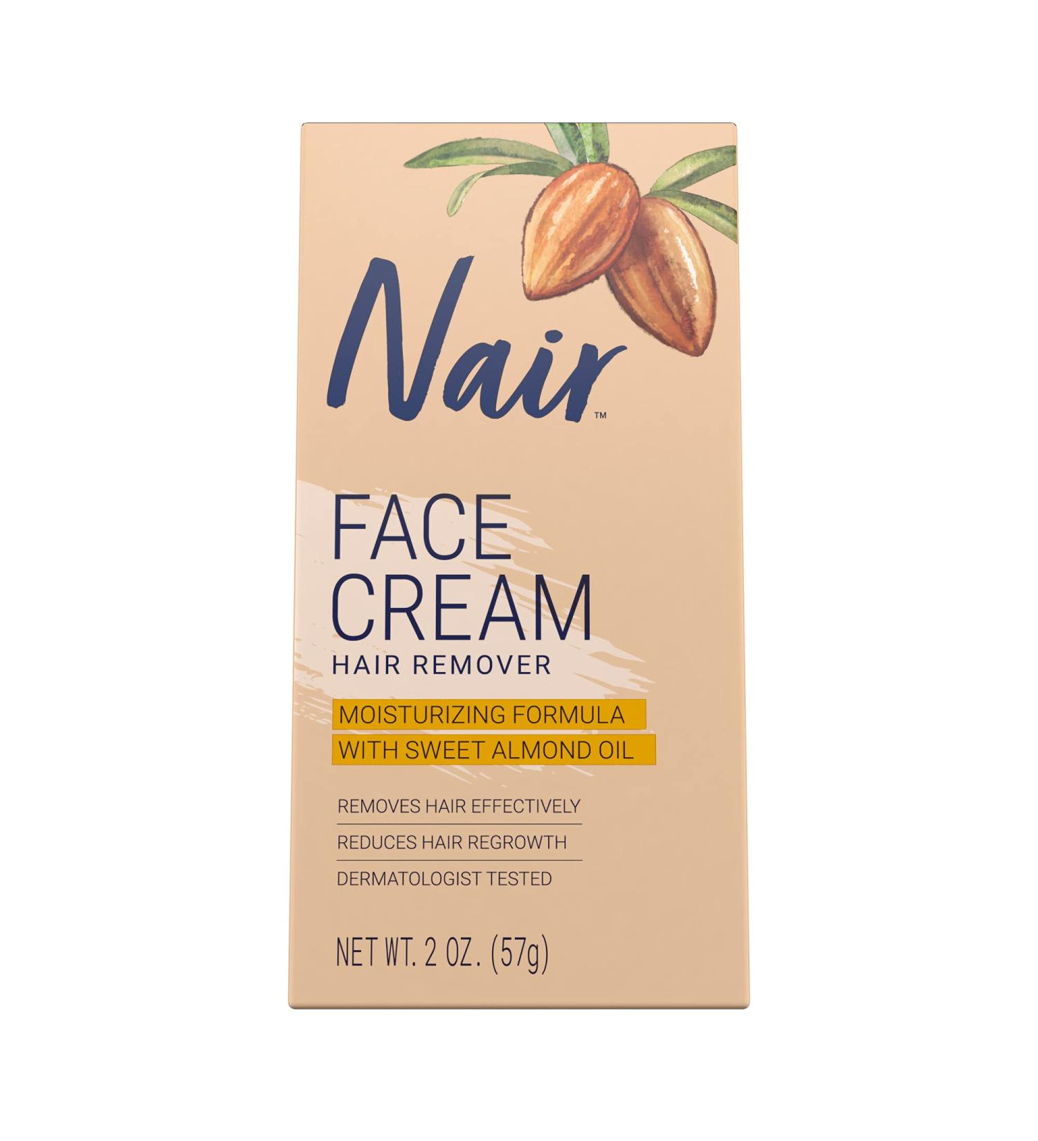Nair Facial Hair Remover Cream - Pack of 2 | Smooth and Hair-Free Skin - Buy Online on GoSupps.com