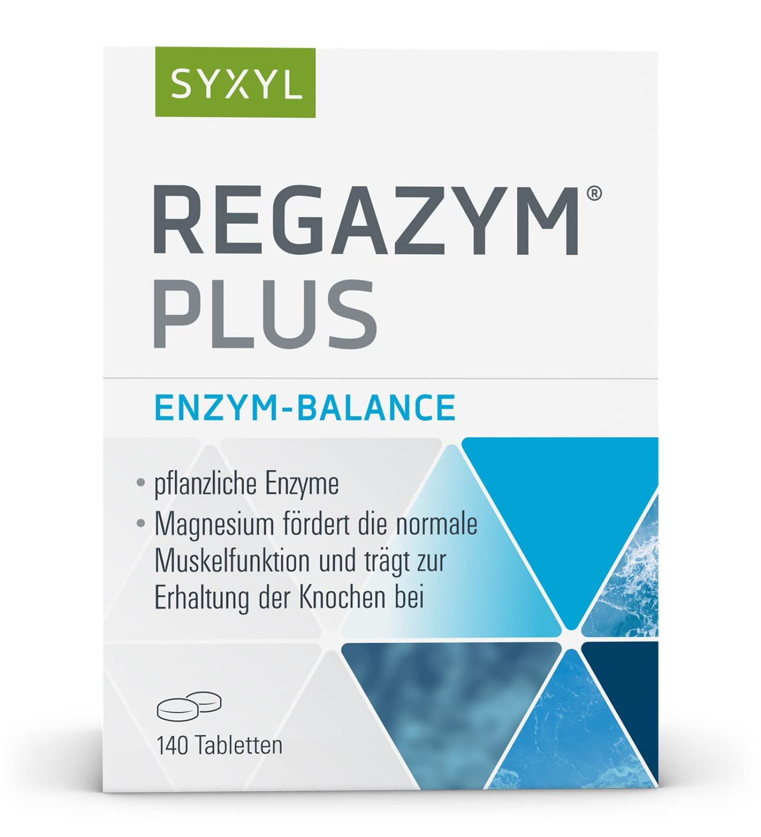 Syxyl Regazym Plus Tablets - Nutritional Supplements with Magnesium for Muscle & Bone Health | 140 Tablets - Buy Online on GoSupps.com