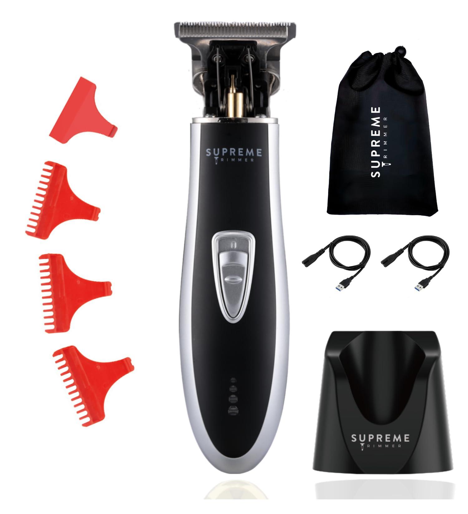 Hair Trimmer for Men by Supreme Trimmer - ST5210 Professional Barber Hair Clippers Liner Cordless Beard Trimmer - Silver T Shaper - Buy Online on GoSupps.com