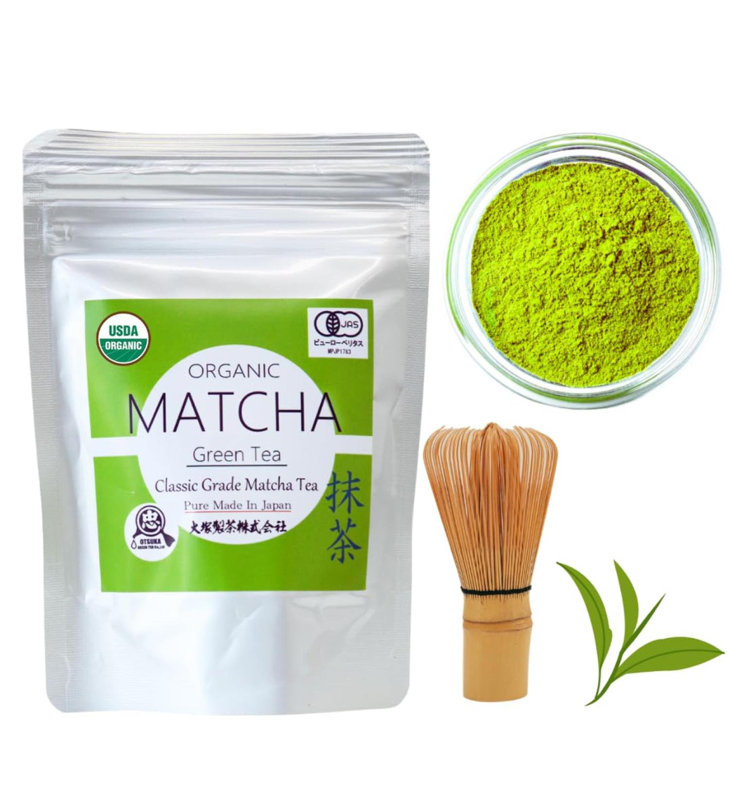 Otsuka Green Tea Co - Organic Classic Matcha Green Tea Powder 50g - Perfect use for matcha desserts cakes cookies and drinks - Buy Online on GoSupps.com