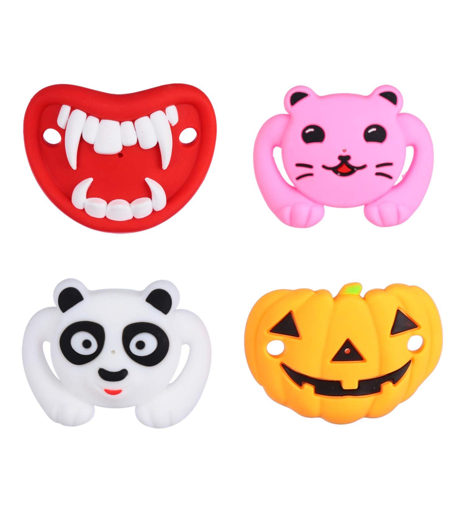 Toddmomy 4pcs Pacifier Toy - Soft Silica Gel Dummy for Newborns | Safe & Soothing International Shipping - Buy Online on GoSupps.com