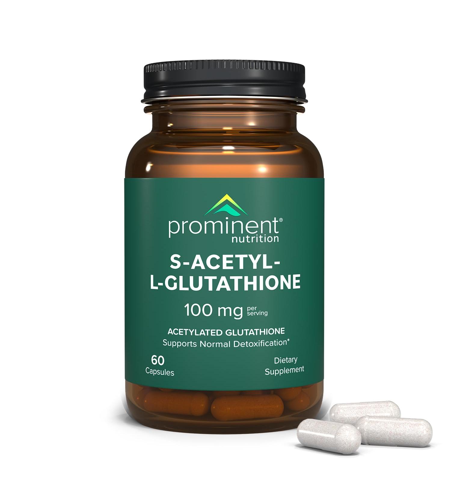 S-Acetyl L-Glutathione Supplement | 100 mg | Supports Detoxification | 60 Day Supply | International Shipping Available - Buy Online on GoSupps.com