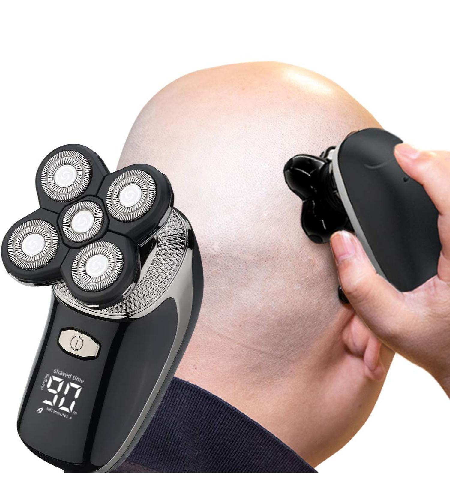 Tiklean Electric Razor for Men | Head Shaver Grooming Kit with Nose Hair Trimmer and Facial Cleansing Brush | Wet Dry Rotary Shavers | Cordless Waterproof | USB Charging - Tk861 - Buy Online on GoSupps.com