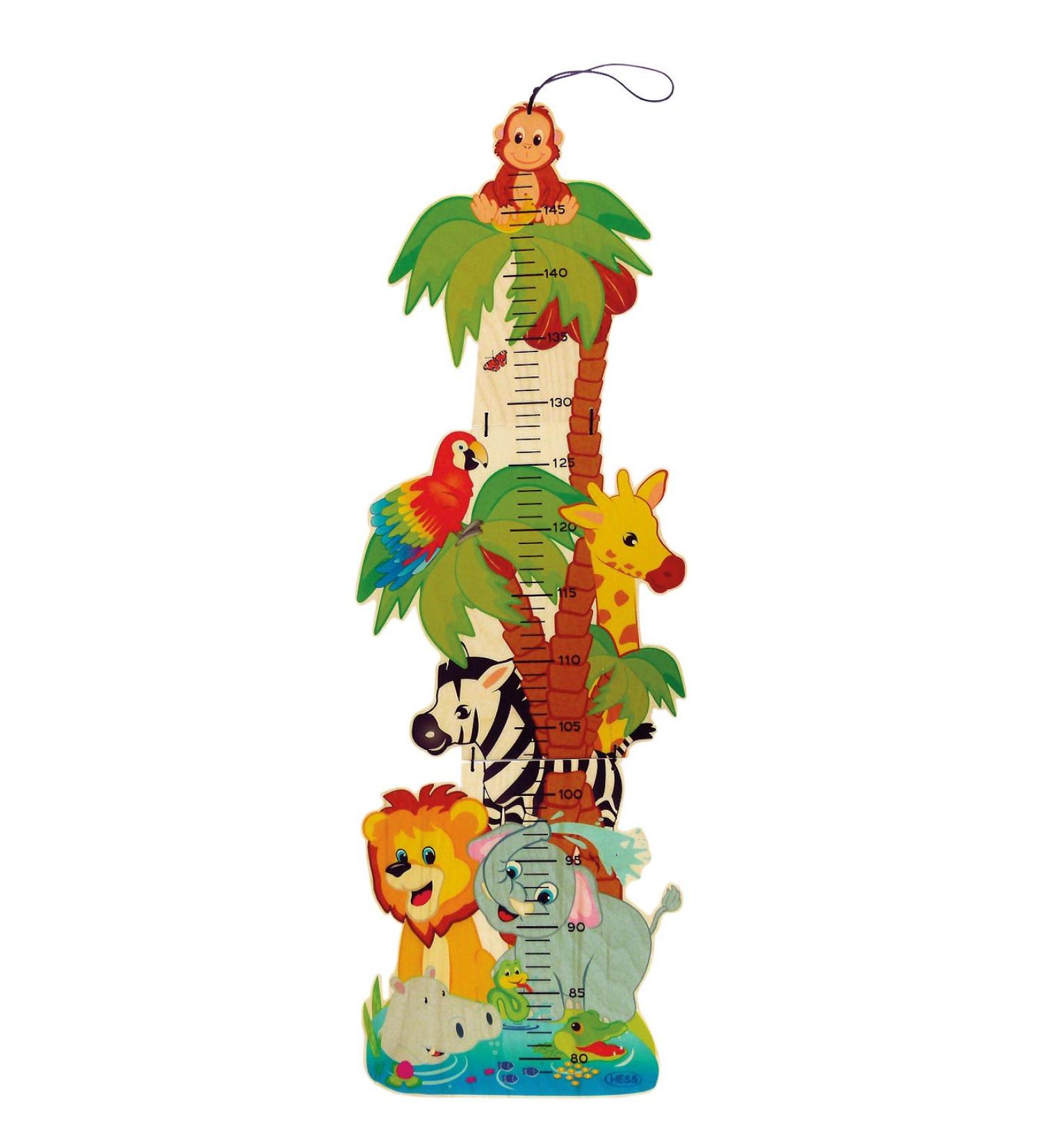 Hess Wooden Toy 14626 - Handmade Jungle Yardstick for Kids | Foldable & Perfect for Heights 80-150 cm | International Shipping - Buy Online on GoSupps.com