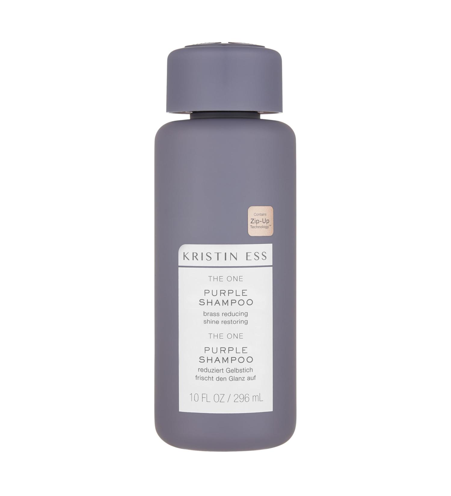 Kristin Ess The One Purple Shampoo - Premium Hair Care with Ultra Violet Color Pigments - For Blonde and Brunette Hair Eliminates Yellow and Red Spots - Free - Buy Online on GoSupps.com