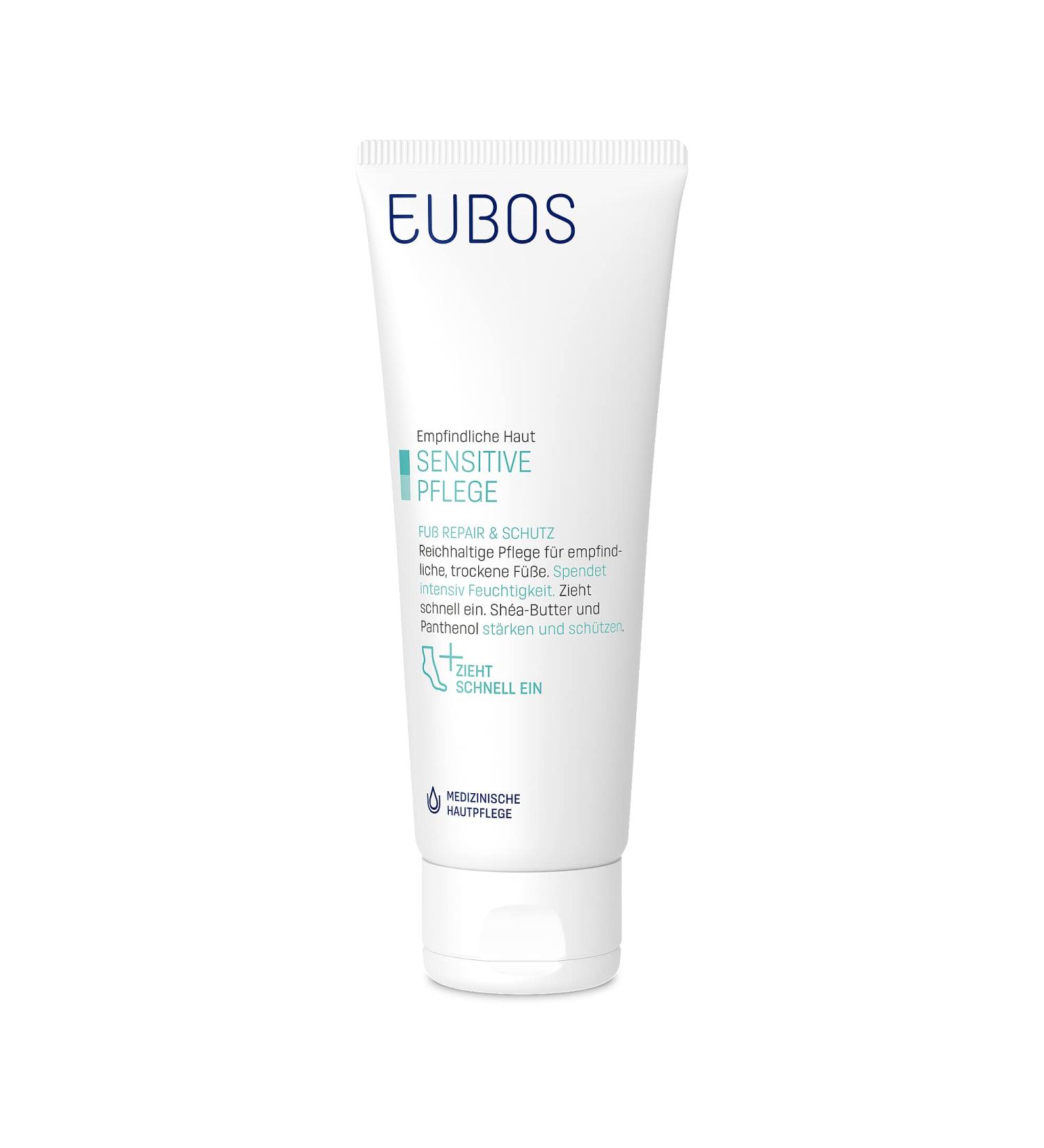 Eubos Sensitive Foot Repair & Protection Cream 100ml | Moisturizing Foot Care for All Skin Types - Buy Online on GoSupps.com