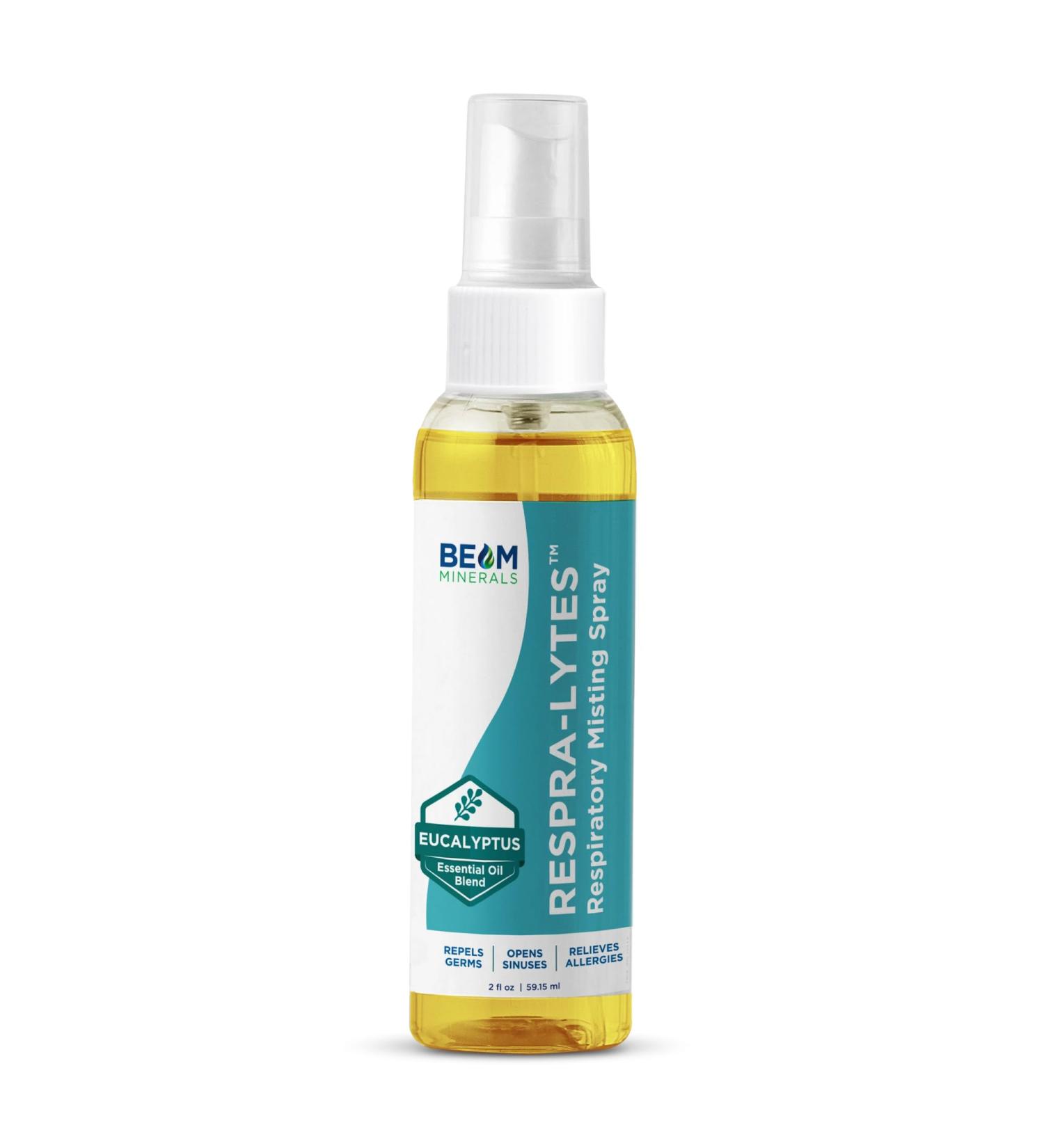 Beam Minerals Respra-Lytes | Sinus-Opening Electrolyte Misting Spray | with Fulvic Mineral Complex and Essential Oils That Support Respiratory Health | 2 fl Oz - Buy Online on GoSupps.com