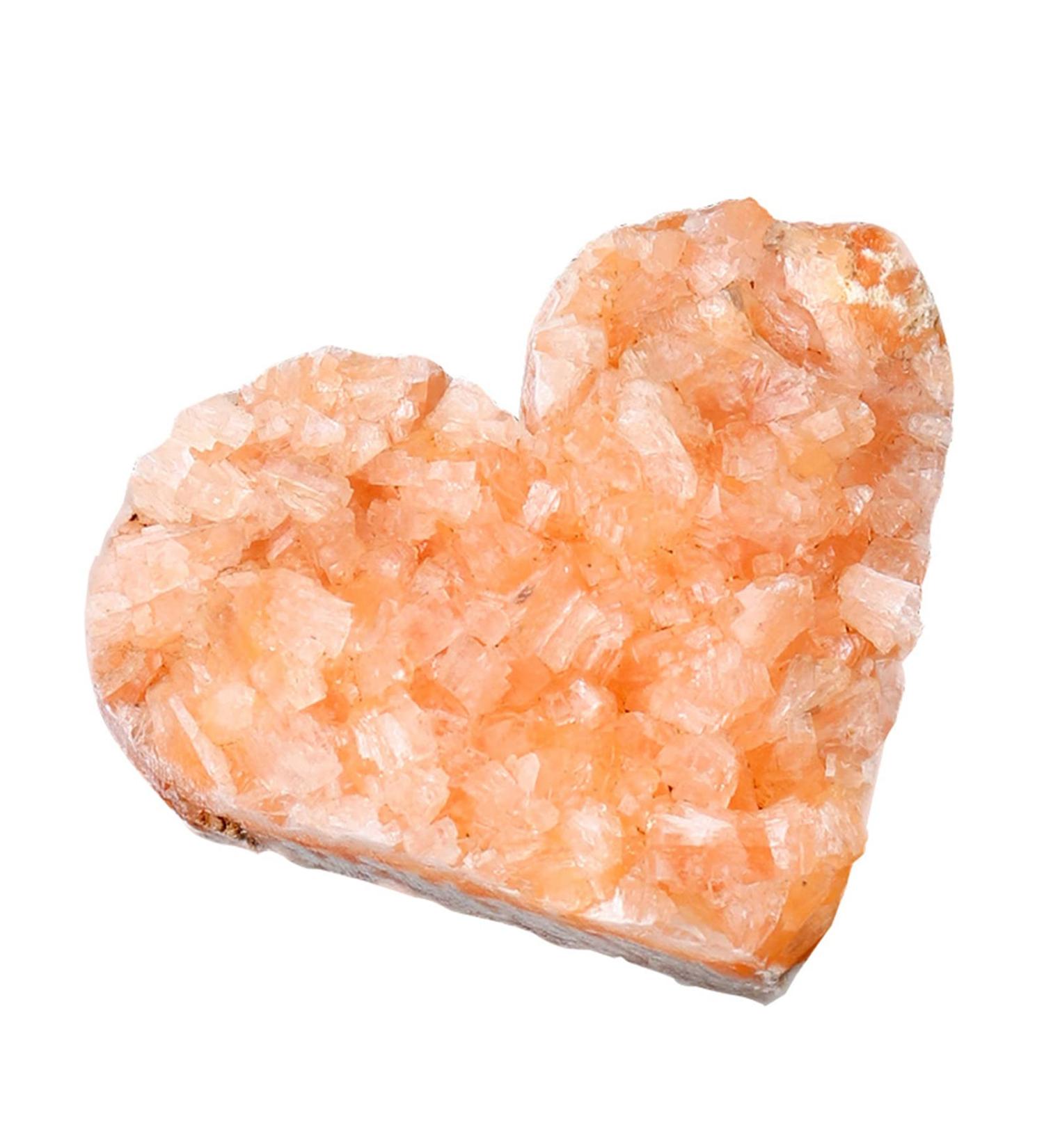Heart Shaped Natural Crystal Cluster | Citrine Crystal Cluster Natural | Crystal Cluster Specimen Mineral Stone for Crystals Healing Reiki Home Decoration 2 - Buy Online on GoSupps.com