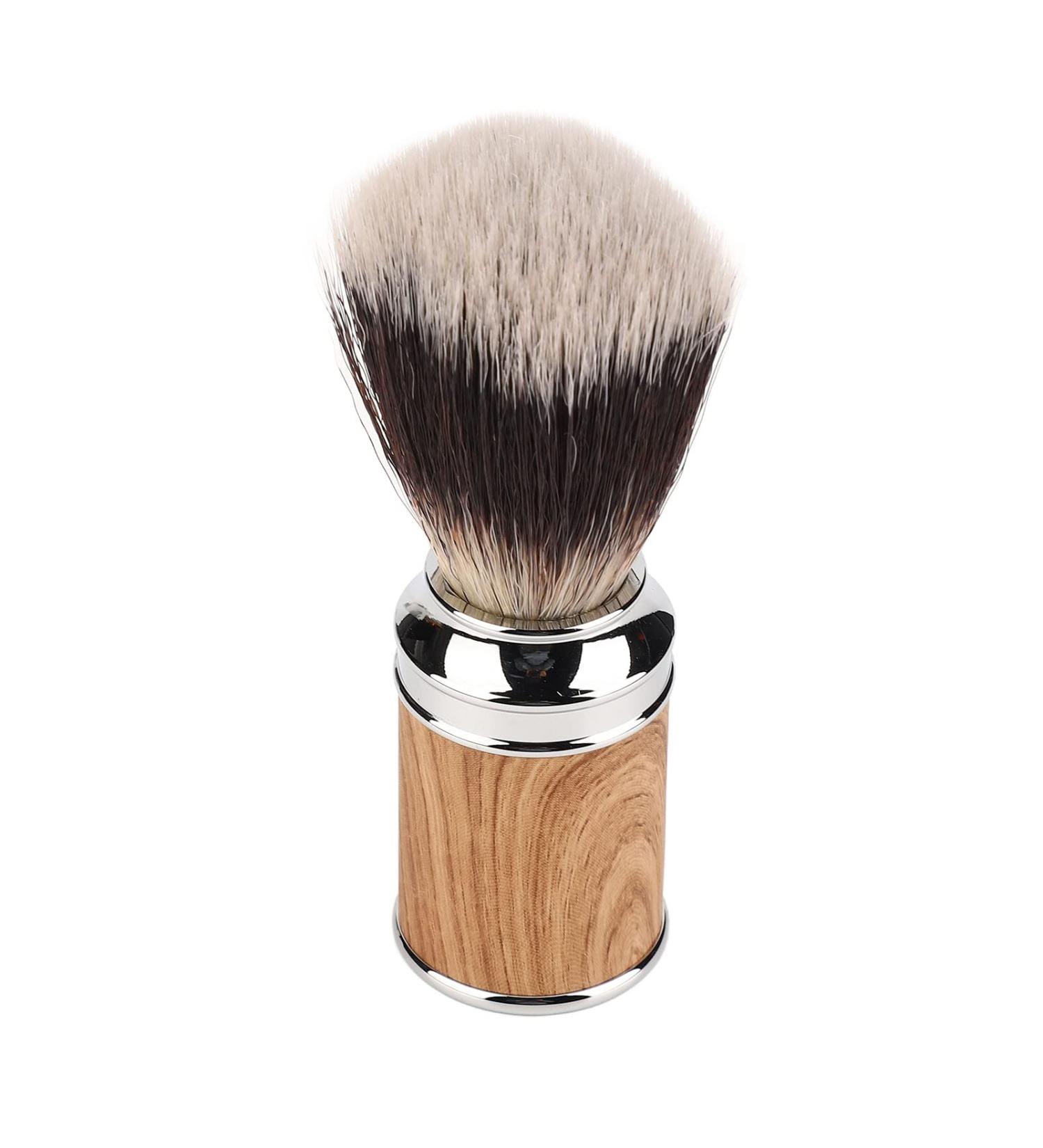 Premium Shave Brush for Men - Fast Drying & Easy Cleaning Beard Brush for Wet Shaves - Soft Bristles & Curved Handle - Portable for Home Travel & Salon - Buy Online on GoSupps.com
