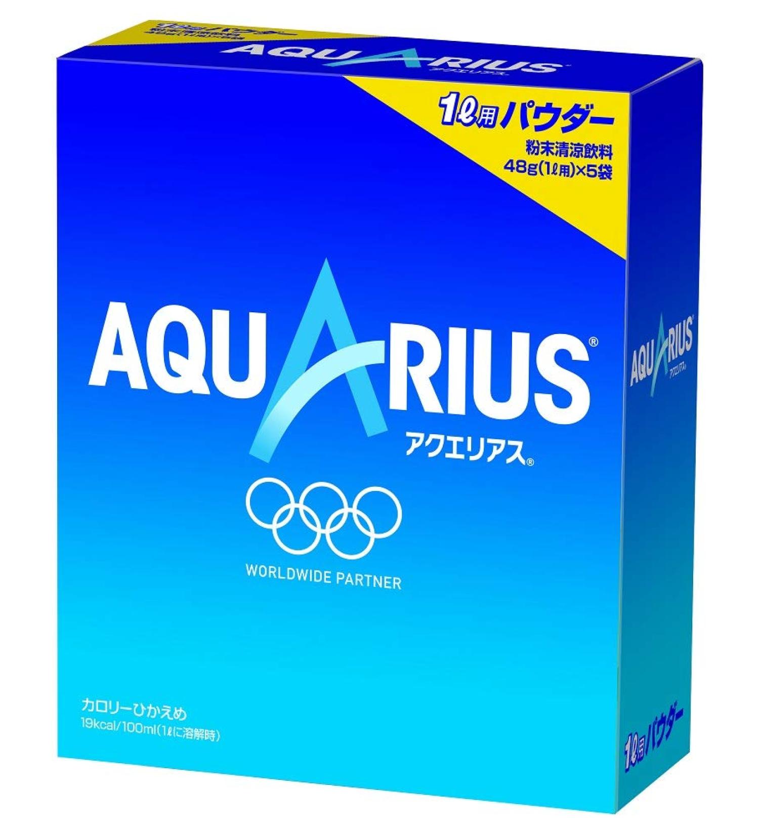 Coca-Cola Aquarius Powder 48g x 25 Bags - Buy Online on GoSupps.com