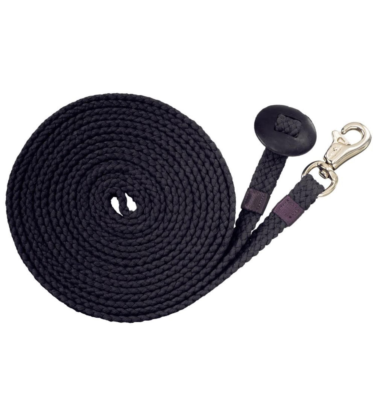 Tough-1 Braided Flat Cotton Lunge Line Black