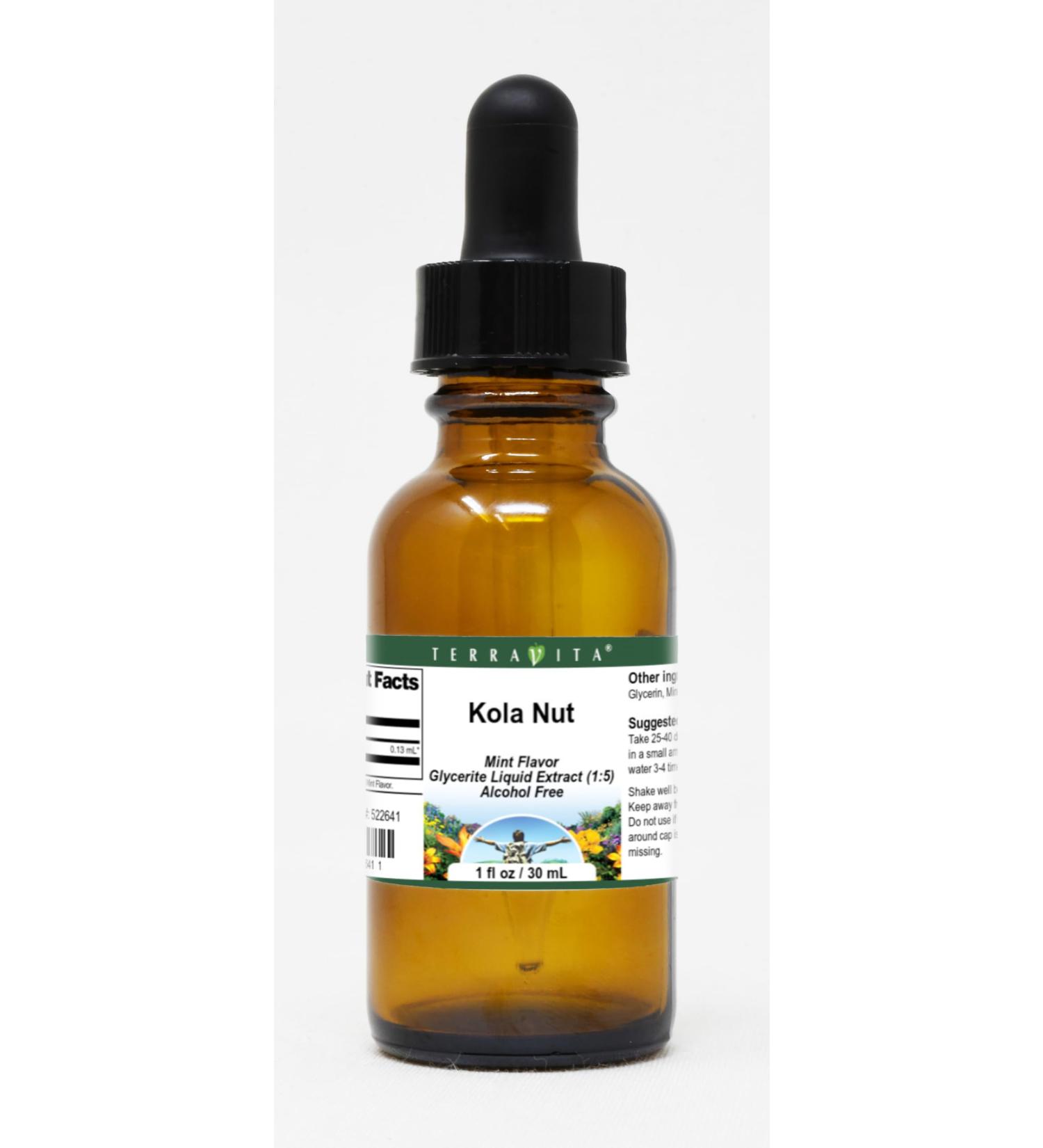 Kola Nut Glycerite Liquid Extract (1:5) - Mint Flavored (1 oz ZIN: 522641) - 3 Pack - Buy Online on GoSupps.com