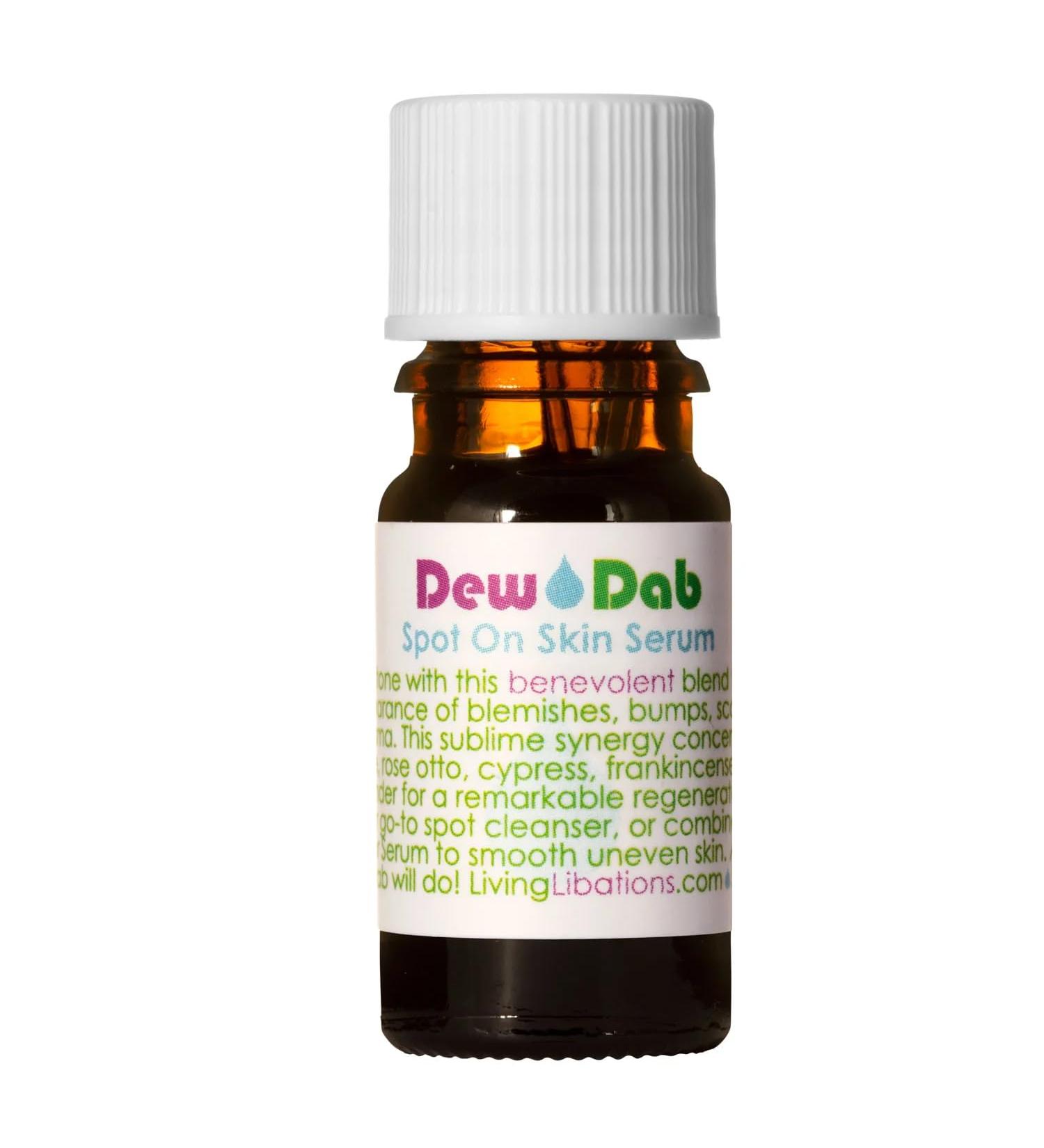LIVING LIBATIONS - Organic/Wildcrafted DewDab Acne Spot Treatment (.16 fl oz | 5 ml) 0.16 Fl Oz (Pack of 1)
