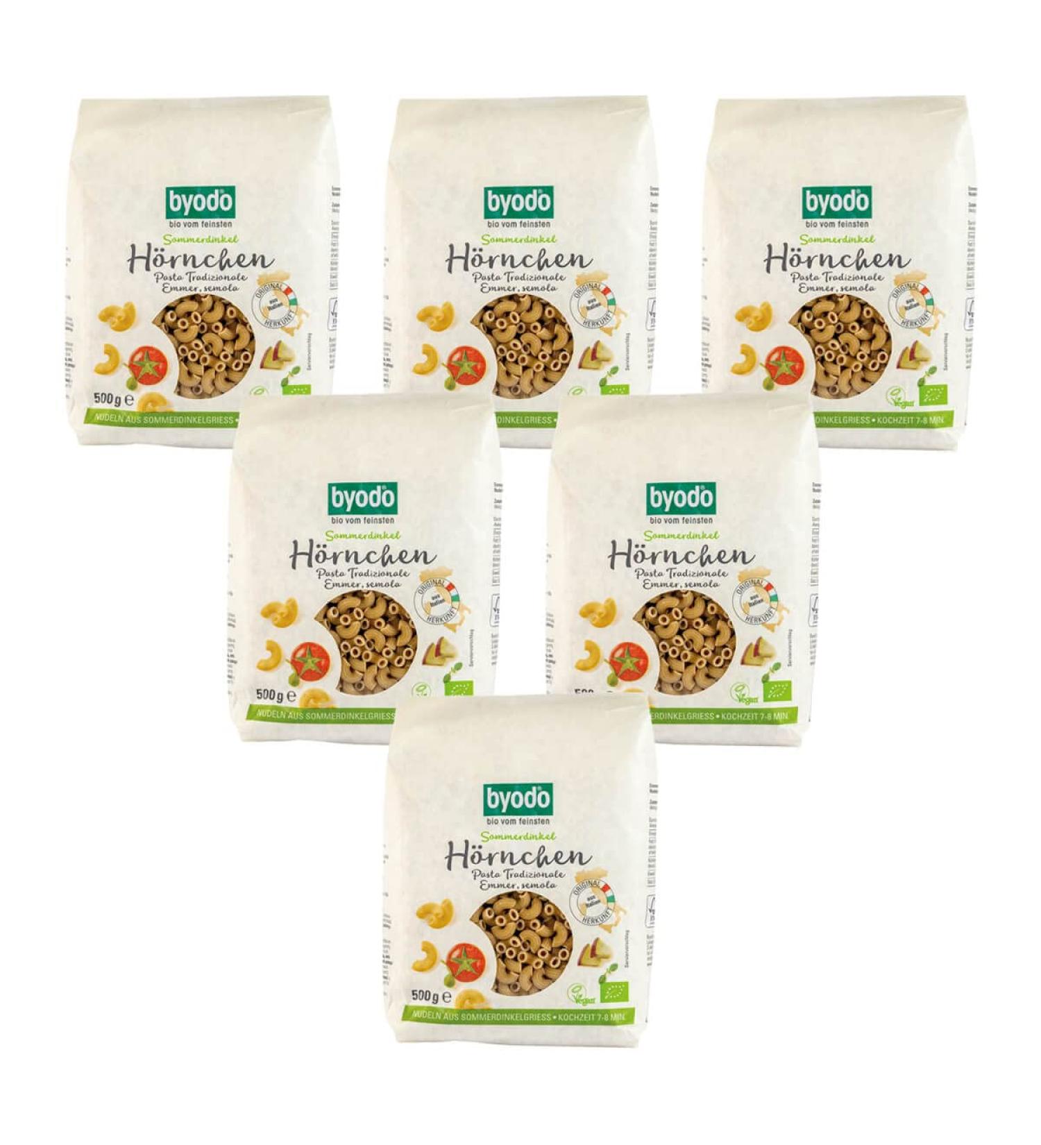 ByoDo Byodo Semola Summer Spelt - Pack of 6 (6 x 500 g) - Organic