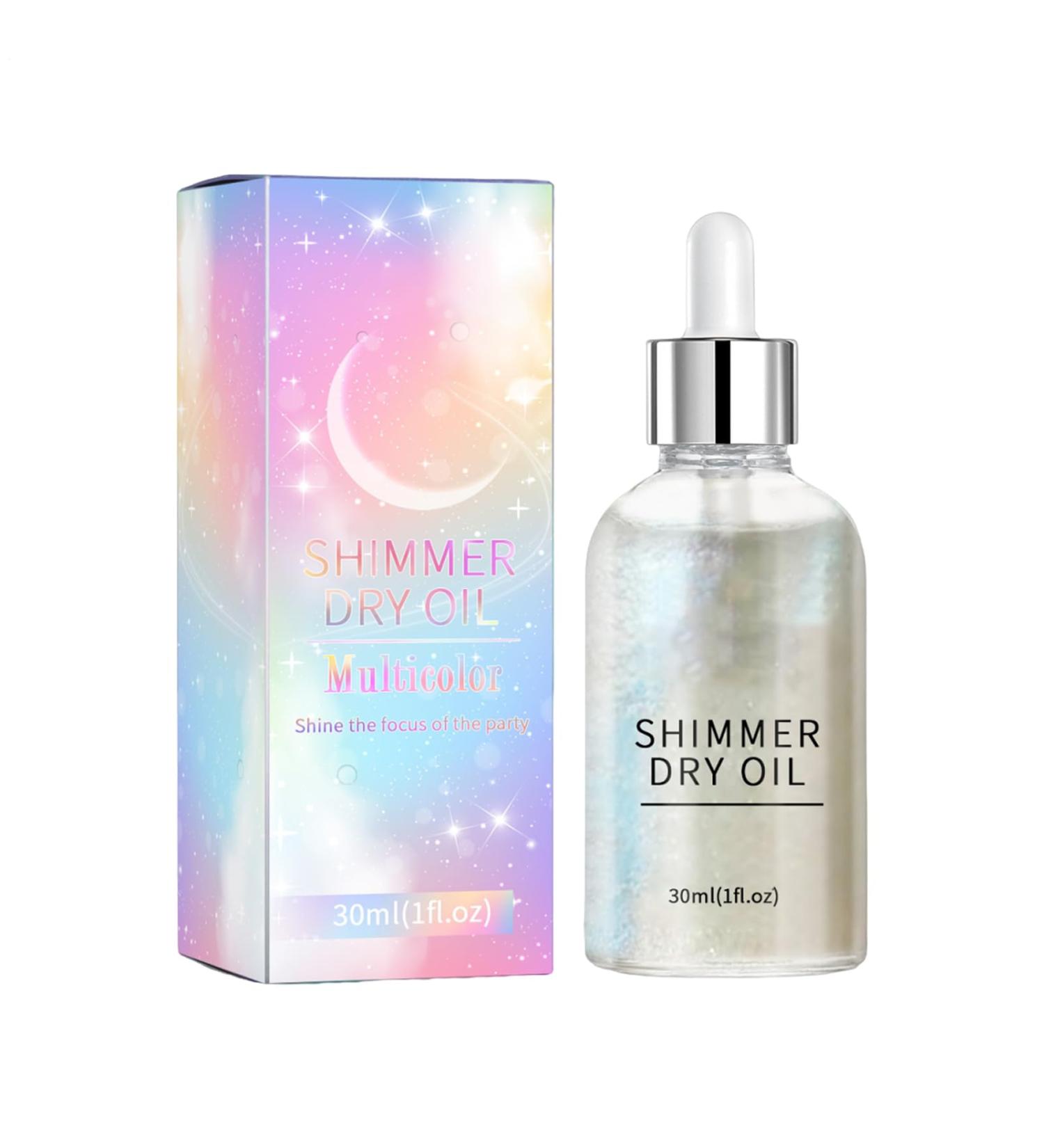  Mimoqk Body Oil with Shimmer Sparkly & Long-Lasting Shimmering Body Oil Glowing Highlighter & Illuminator Body Glitter Oil for Radiant - Buy Online on GoSupps.com