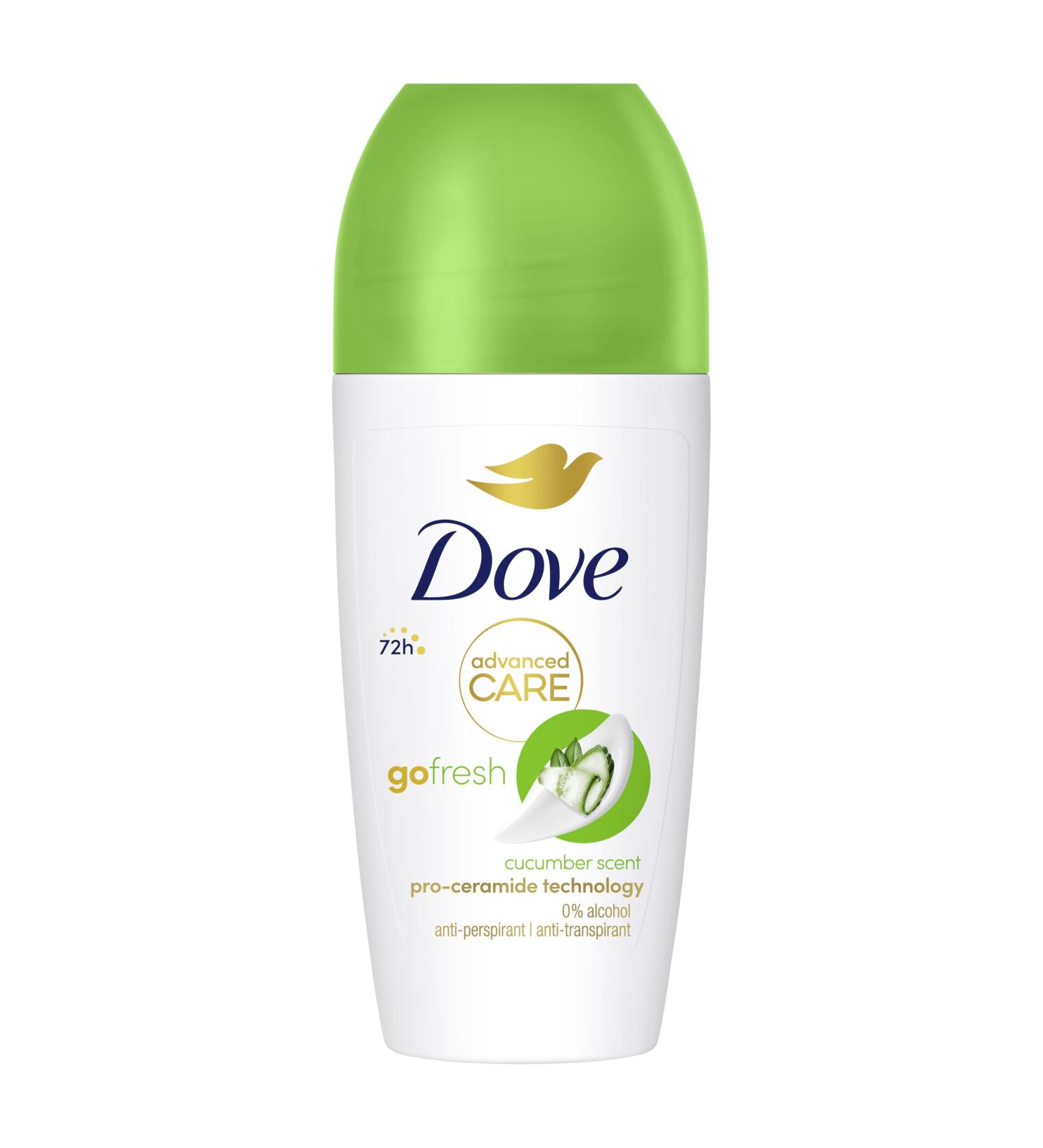  Dove Dove Roll On Advanced Care Cucumber & Green Tea Deodorant Antiperspirant Deodorant Gentle Formula With Triple Moisturizing Effect Up To 48 Hour Protection Deodorant For Men And - Buy Online on GoSupps.com