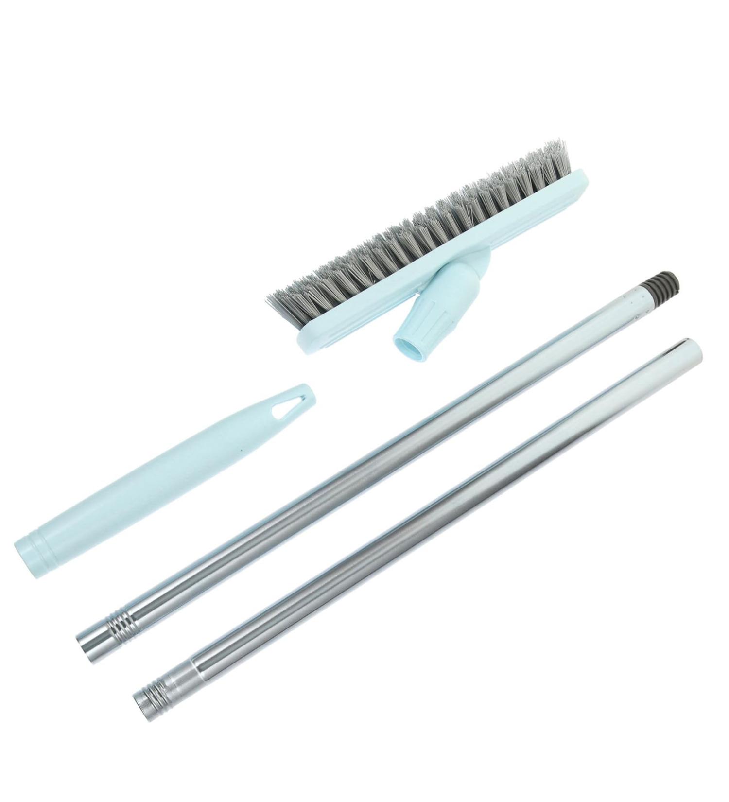 Solust Swivel Joint Cleaner Brush - Efficient Wall & Tile Cleaning Tool | Household Steel Floor Brush - 1 Pack (Blue) - Buy Online on GoSupps.com