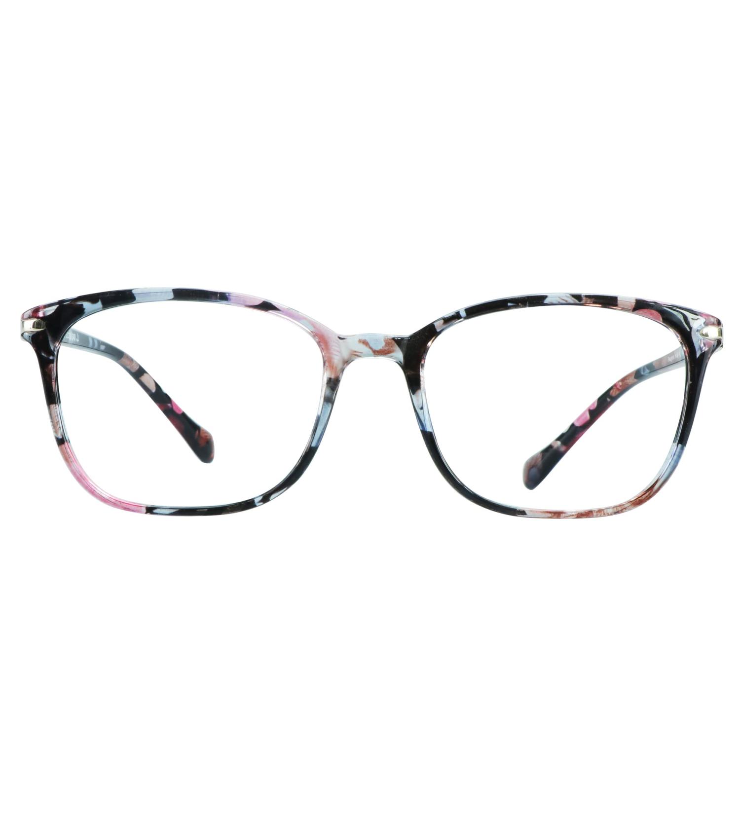 VisionGlobal Blue Light Blocking Glasses for Women - Anti Eyestrain, Computer Reading, TV Glasses - Stylish Square Frame, Anti Glare (+2.50 Magnification) - Nola Pink - Buy Online on GoSupps.com