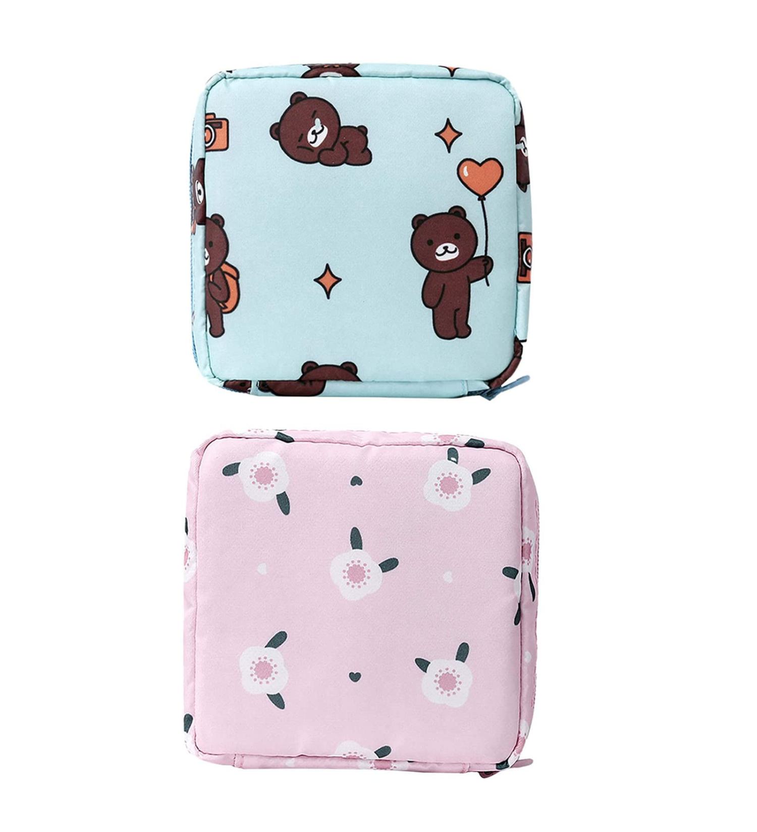 Buy Women's Bonds Storage Pocket & Zipper Tampon Bag - Portable Mini Period & Cosmetic Storage - 2 Pieces - Buy Online on GoSupps.com