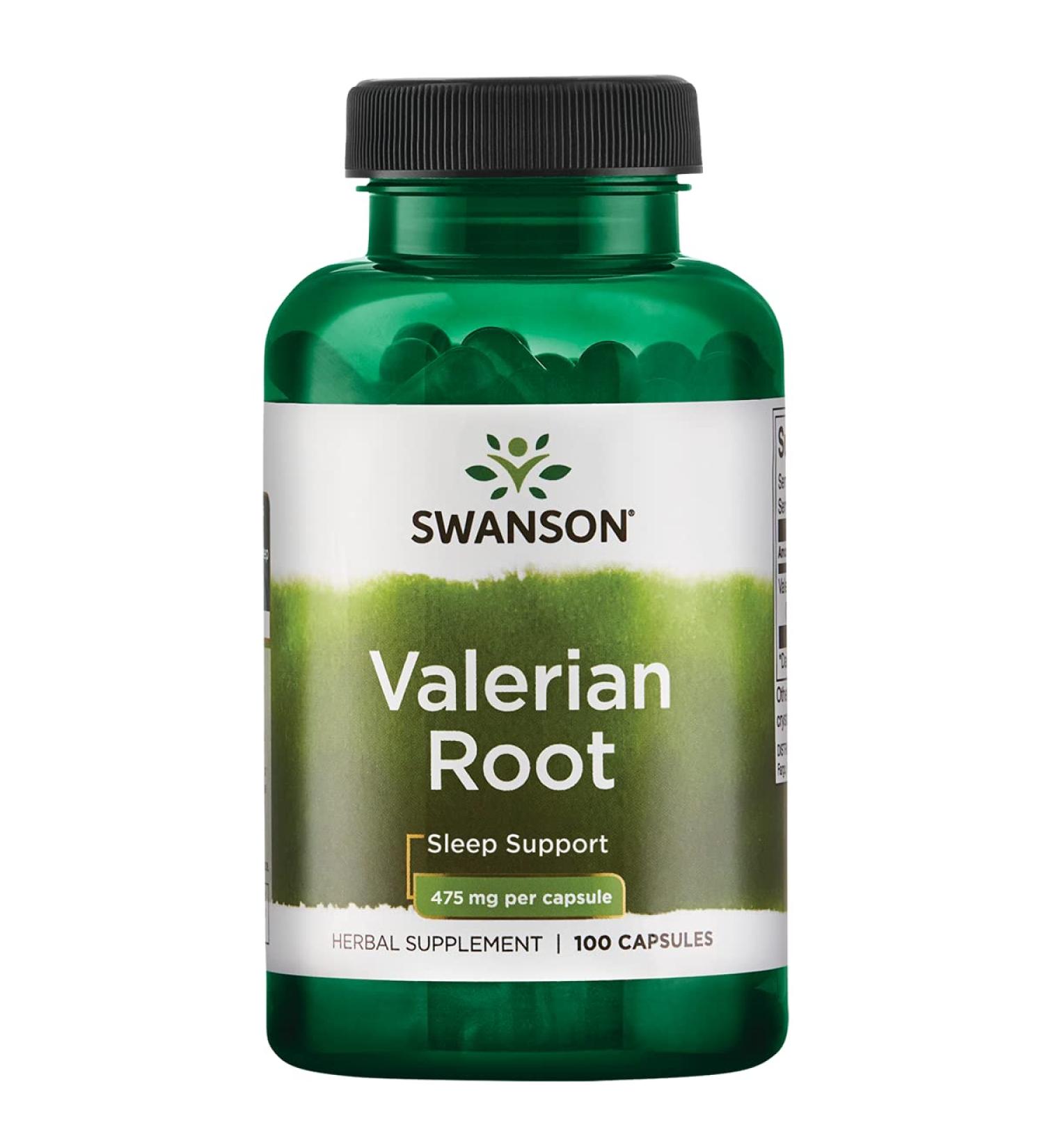 Swanson Valerian Root Capsules - 950mg Natural Herbal Supplement for Relaxation & Sleep Support - 100 Count - Buy Online on GoSupps.com
