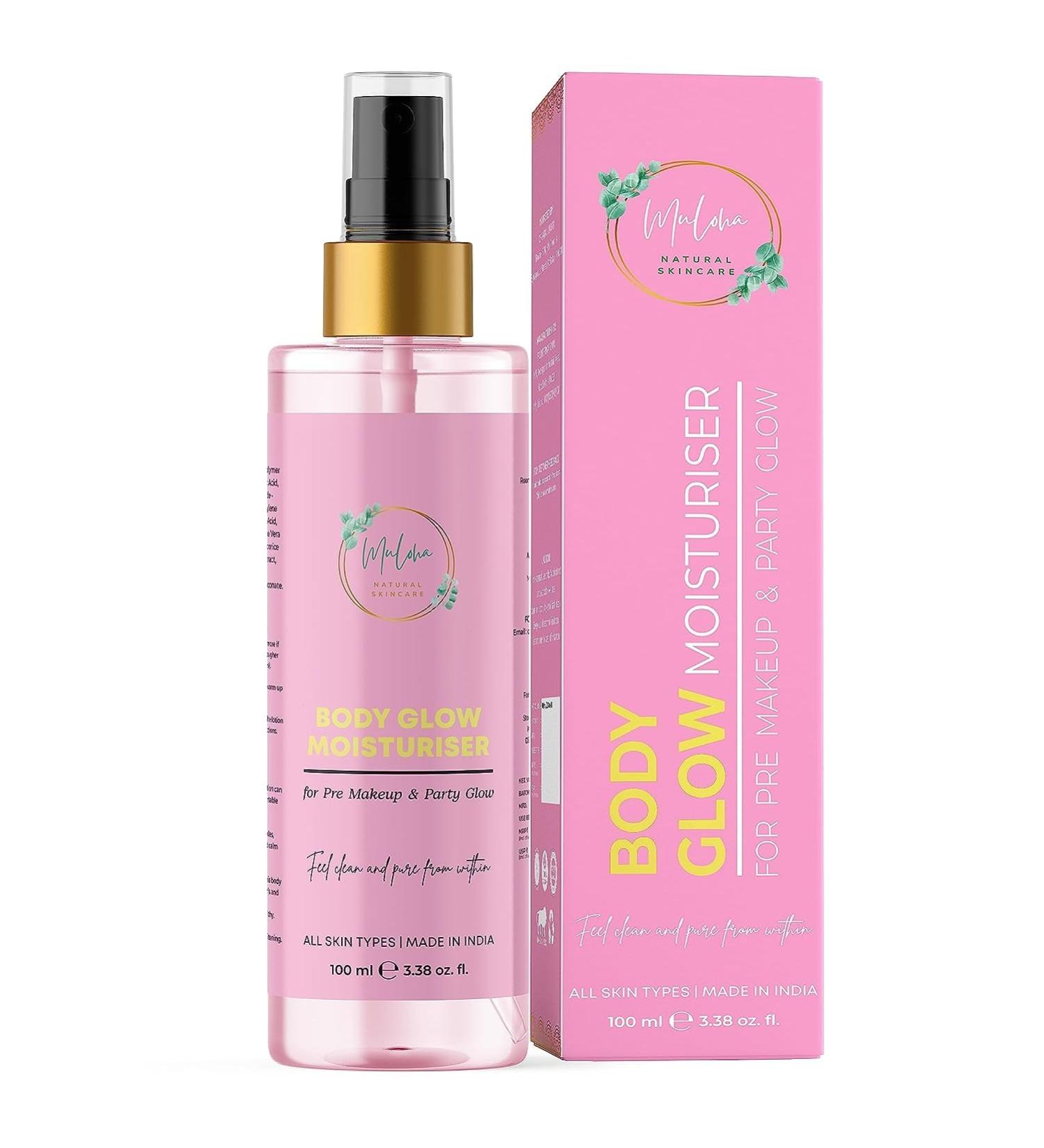 Buy Body Glow Moisturizer - Niacinamide Aloe Vera & Hyaluronic Acid - Oil-Free Illuminating Acne Cream - 200ml | International Shipping - Buy Online on GoSupps.com