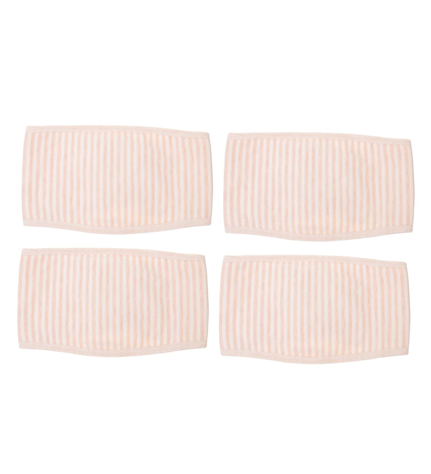 Coolhiya Baby Bump Belt - 4 Pieces Infant Belly Binder Wrap for Hernia Support - Pink Navel Bands for Newborn Protection - Buy Online on GoSupps.com
